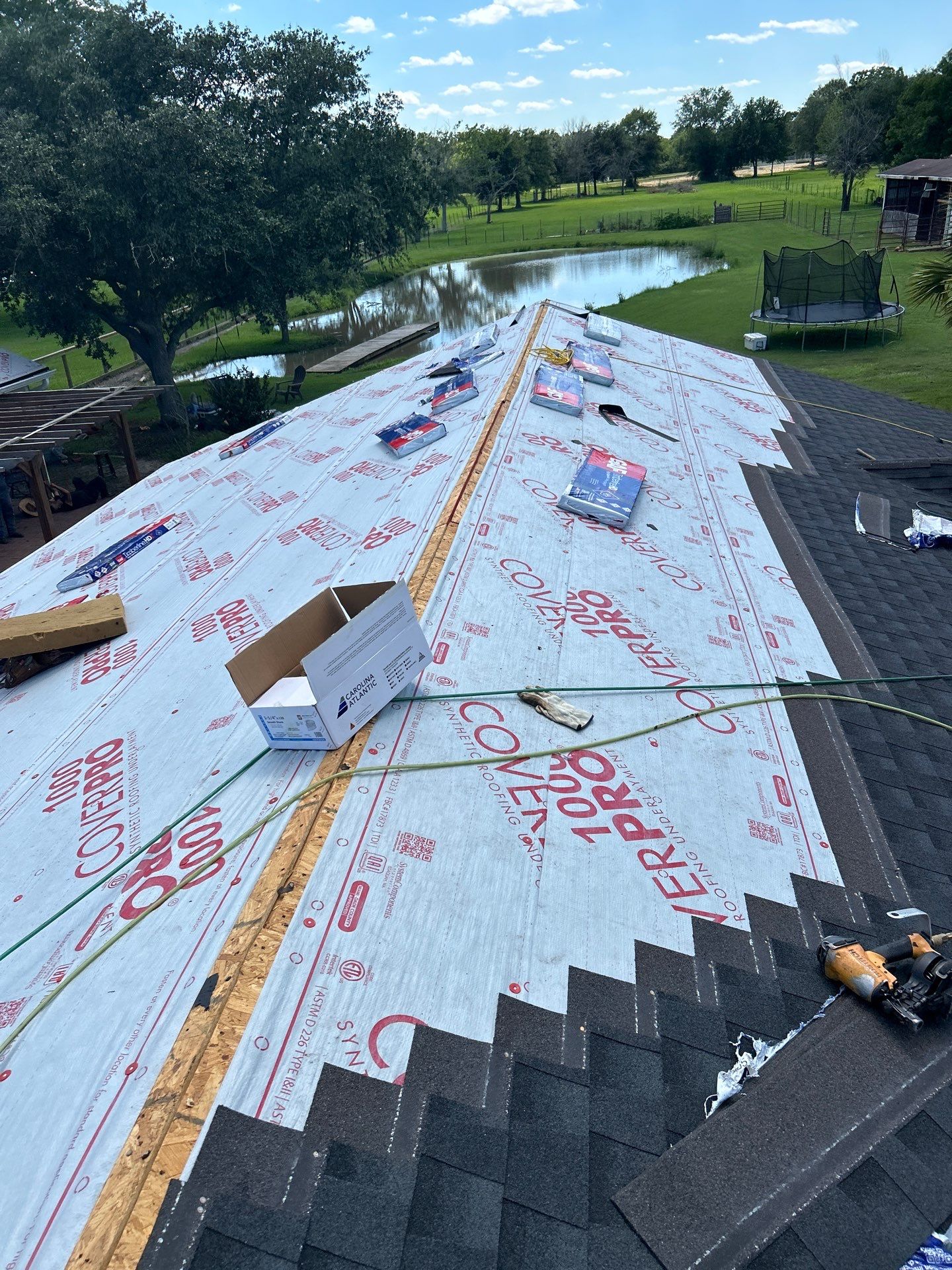 Residential Roof Replacement using GAF HDZ - CHARCOAL by Elite Roofing LLC