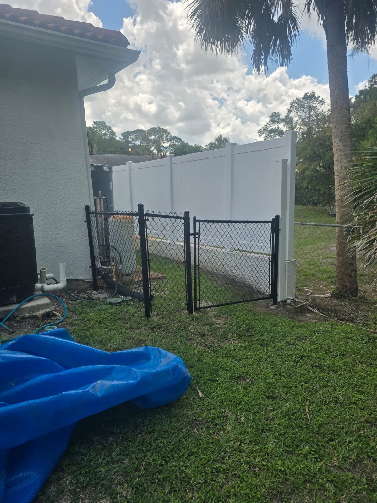 Vinyl Fence and Estate Gate in Naples by True Fence LLC