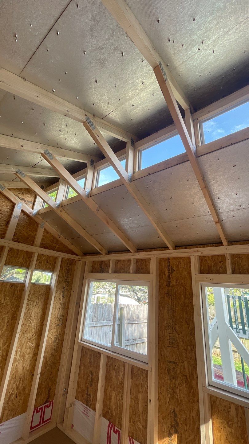Outdoor Office Shed Interior Remodel in Longwood: From Drywall to Paint by HandyMangum