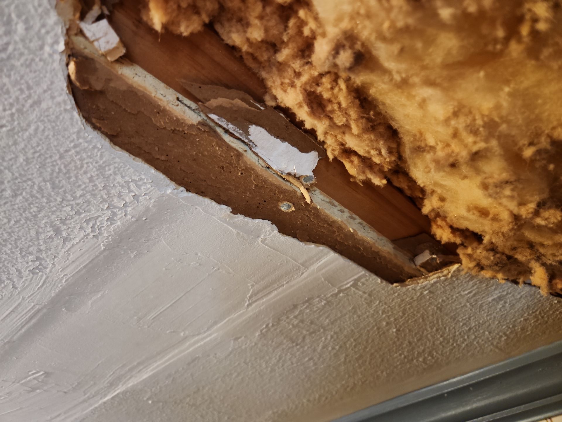 Ceiling Drywall Repair and Texture Matching in Hyde park, Austin by RejuveNate Renovations LLC