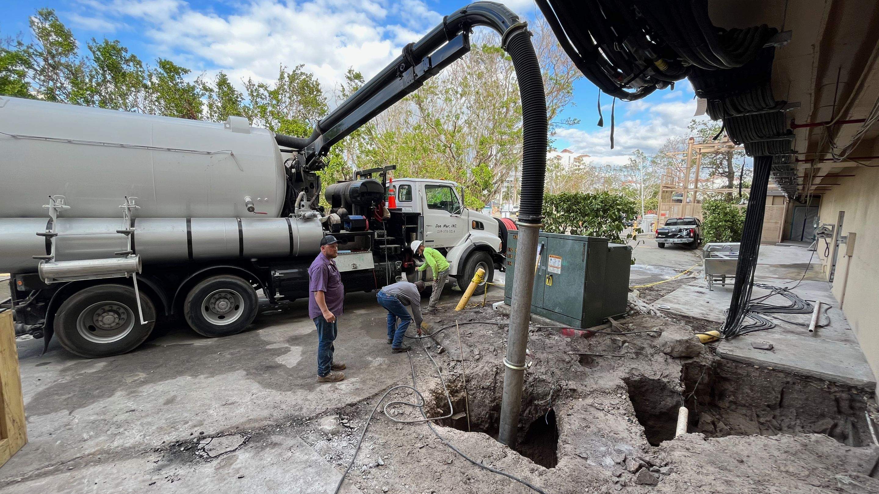 Ritz-Carlton North Service Road Daylighting by Don Mar, Inc. Storm Water Solutions