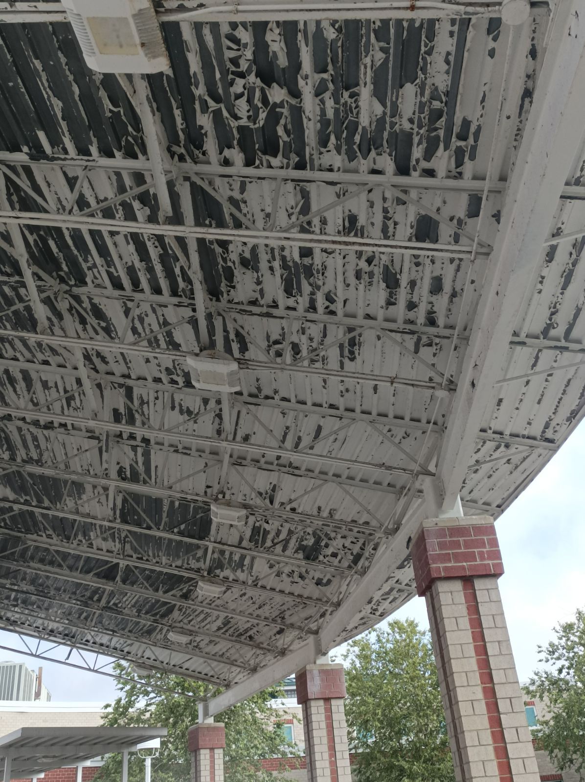 Grassfield High School awning by AKK Painting LLC