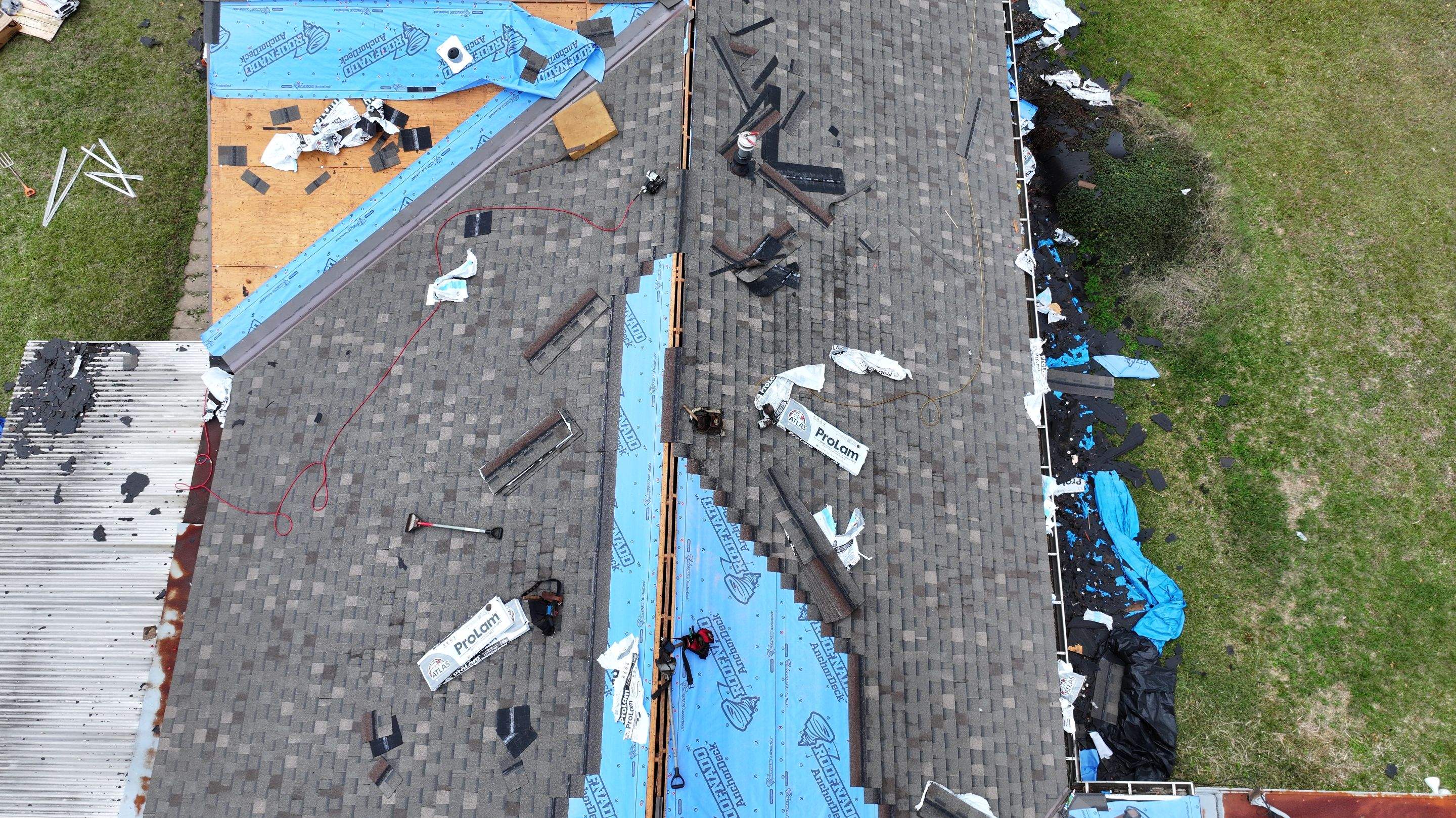 Roof Replacement with New Decking — Magnolia, TX by PL Roofing & SB Roofing, LLC.