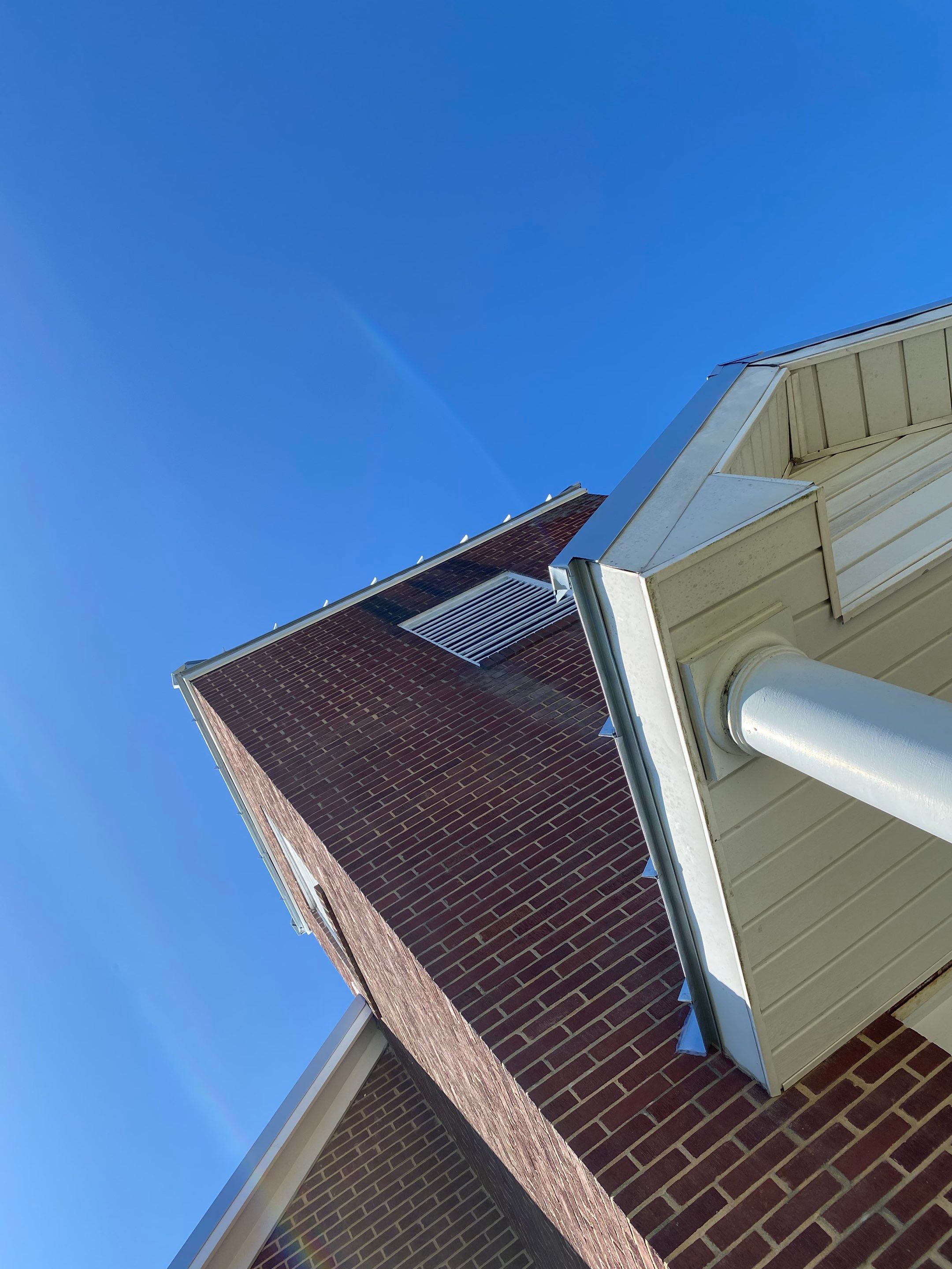 Primitive Baptist Church using Standing Seam Metal by Just In Time Roofing and Restoration