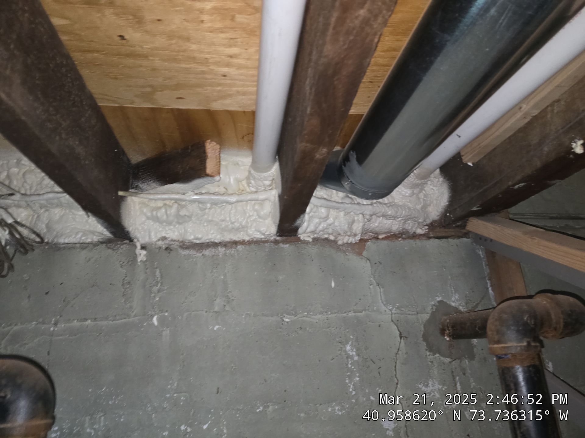 Attic Insulation using open cell spray foam by NYS Foam & Energy