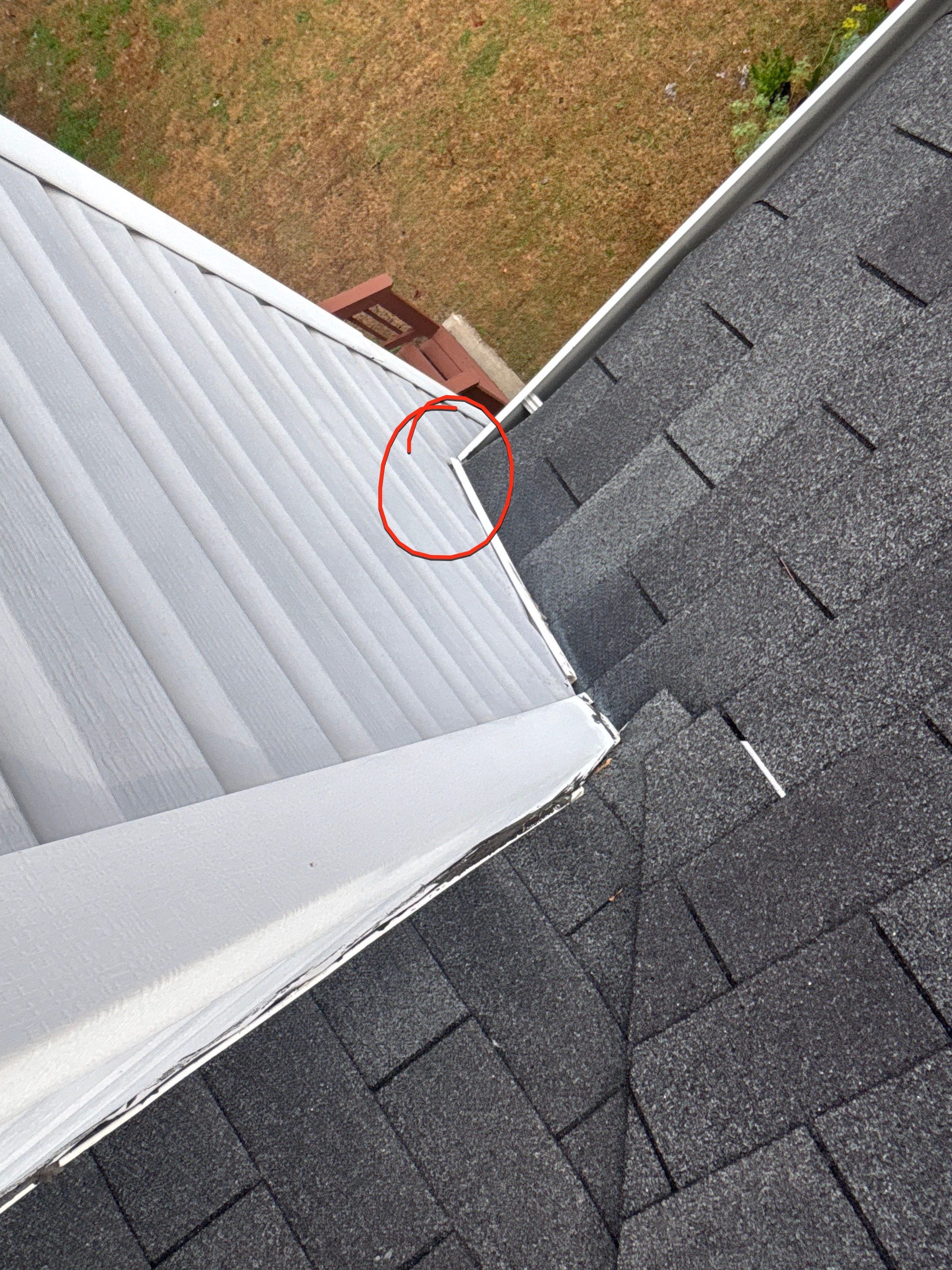 Wrong Installation  by Deerfield Roofing LLC