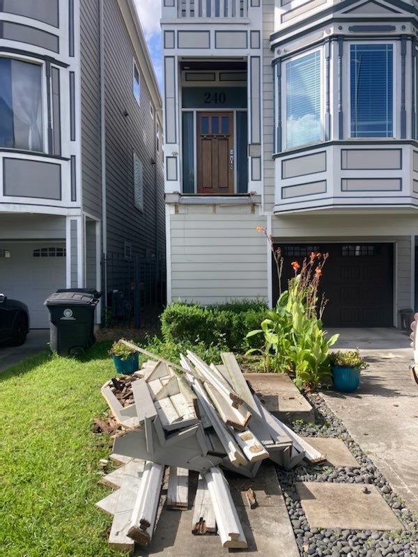 Timbertech Staircase with a 50 year warranty and solar lighting by Majesty Construction