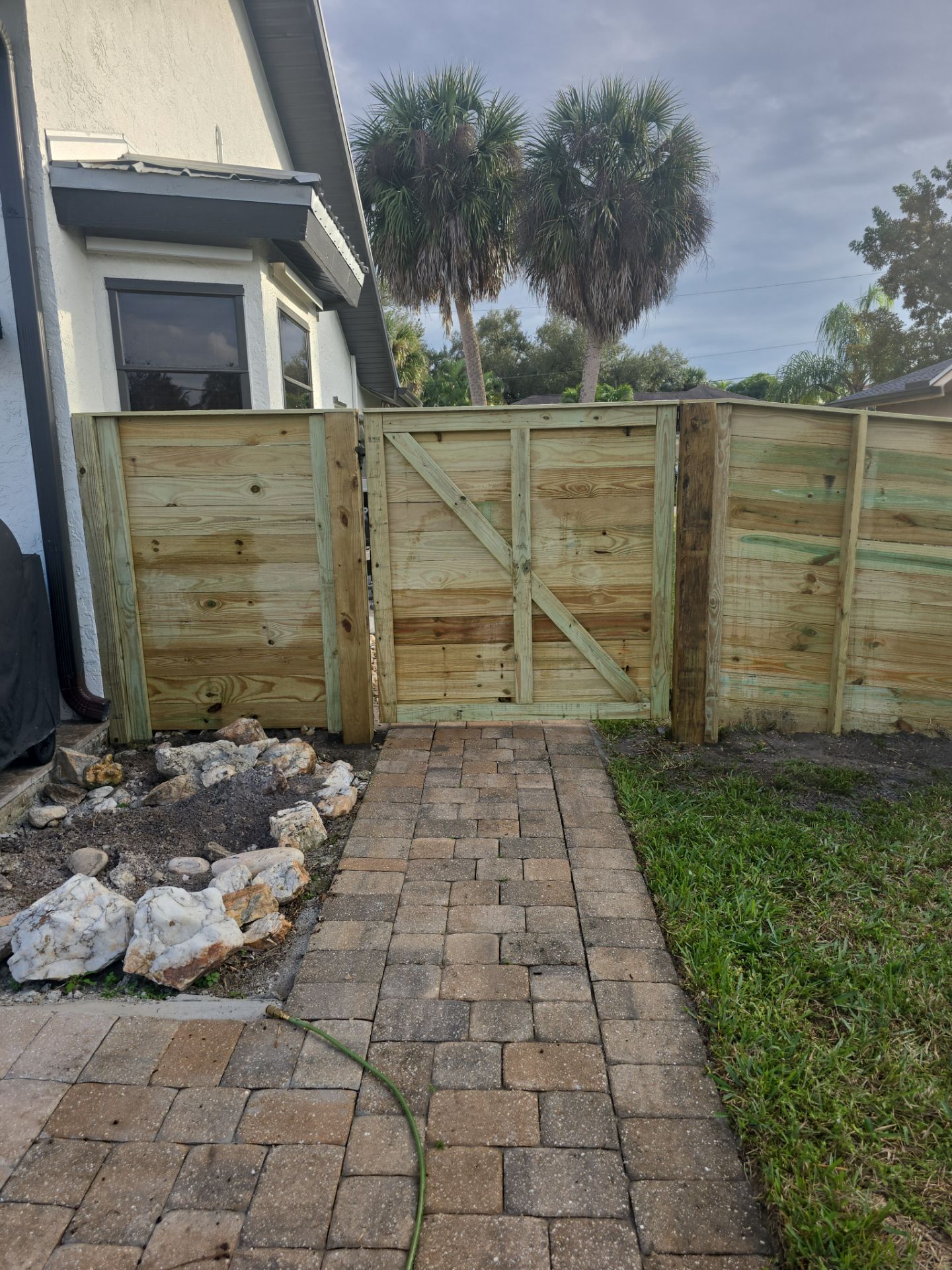 Horizontal Wood Project in Fort Myers by True Fence LLC