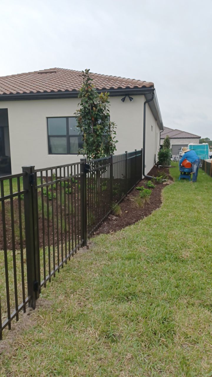 Nokomis, FL 4ft. Tall 3-Rail Bronze Aluminum  by Asap fence and gates, LLC