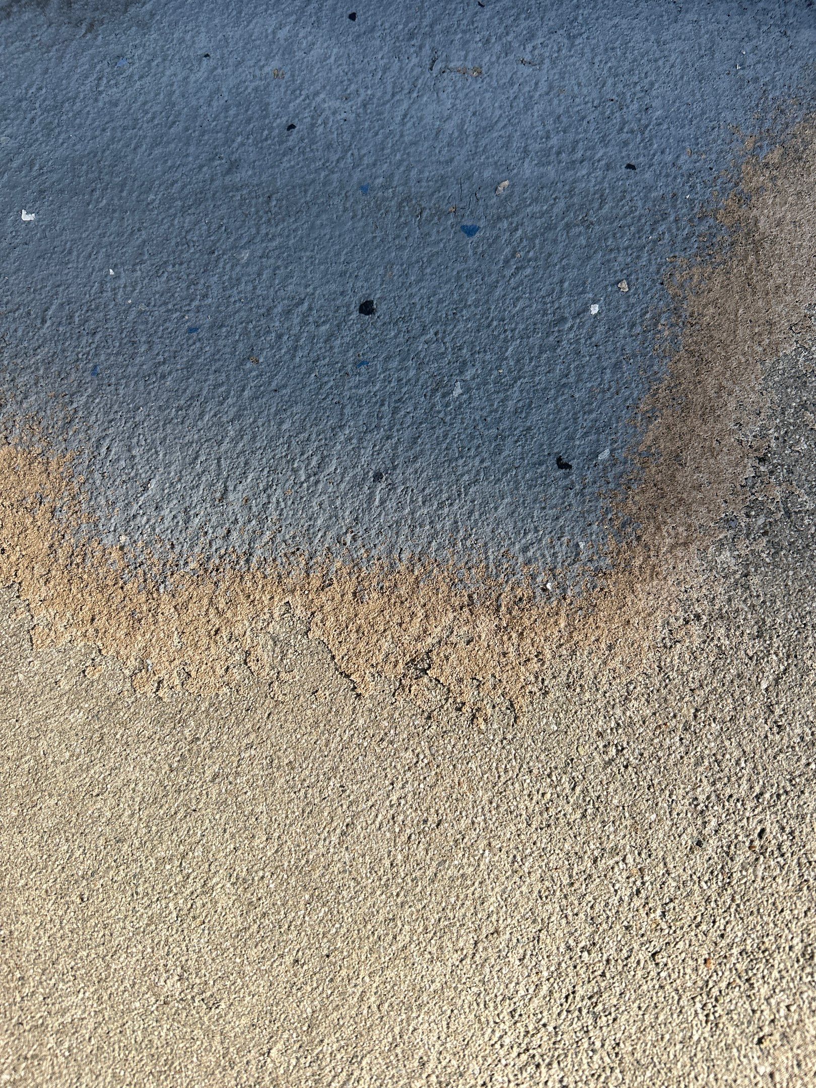 Sandblasting Paint Off Concrete Pool Deck In Rancho Cucamonga, CA by La Power Washing Inc