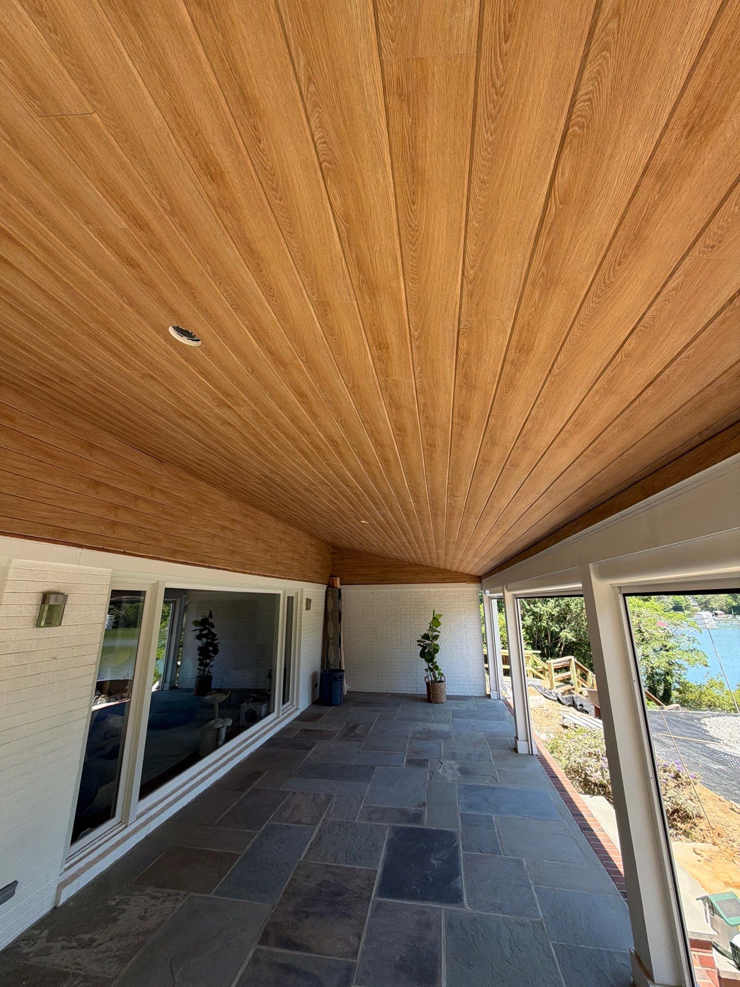 Custom Tongue and Groove Porch Ceiling in Irvington by Cade Construction