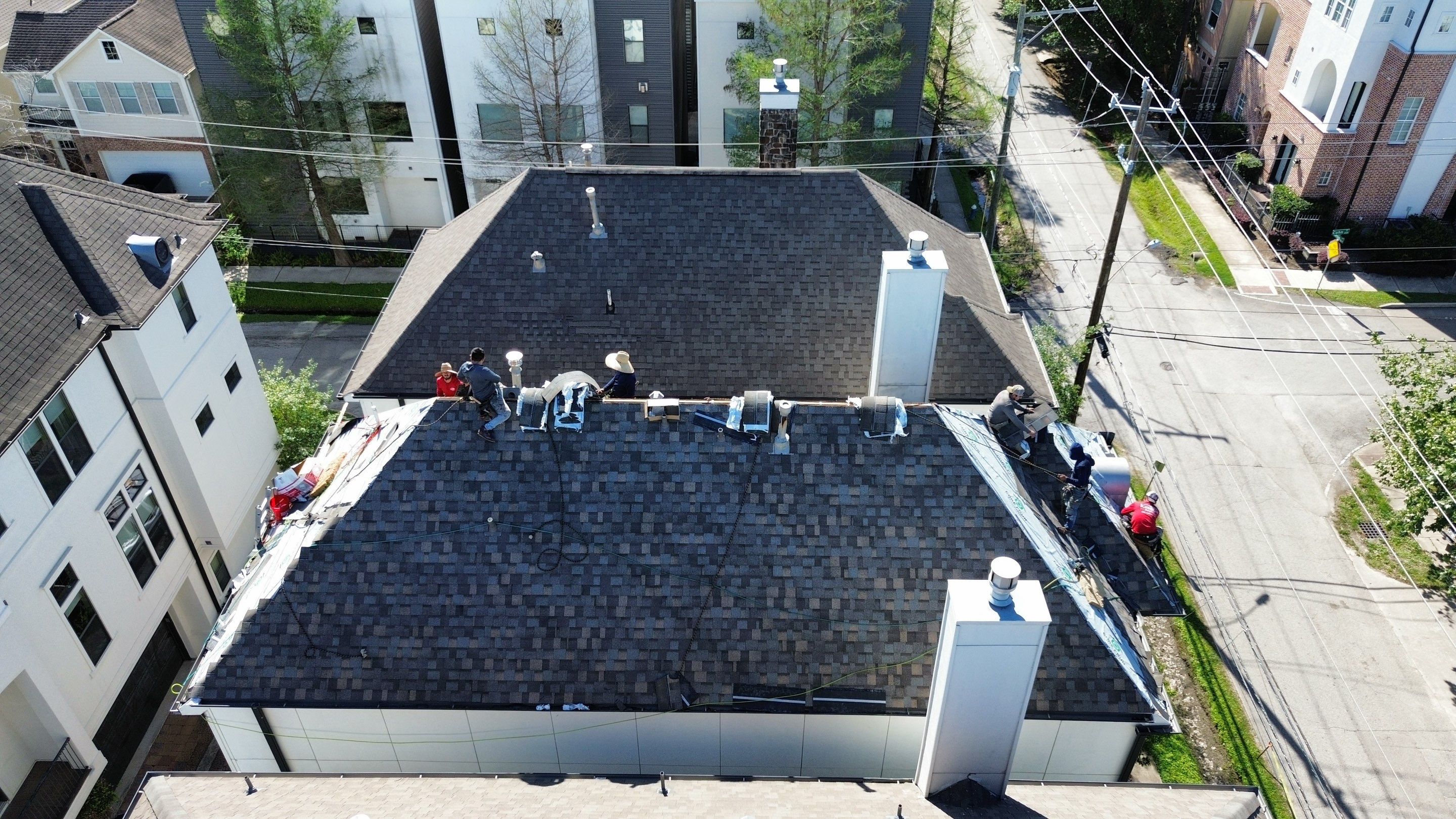 Roof Replacement using IKO Nordic in the Heights! by Core Four Roofing