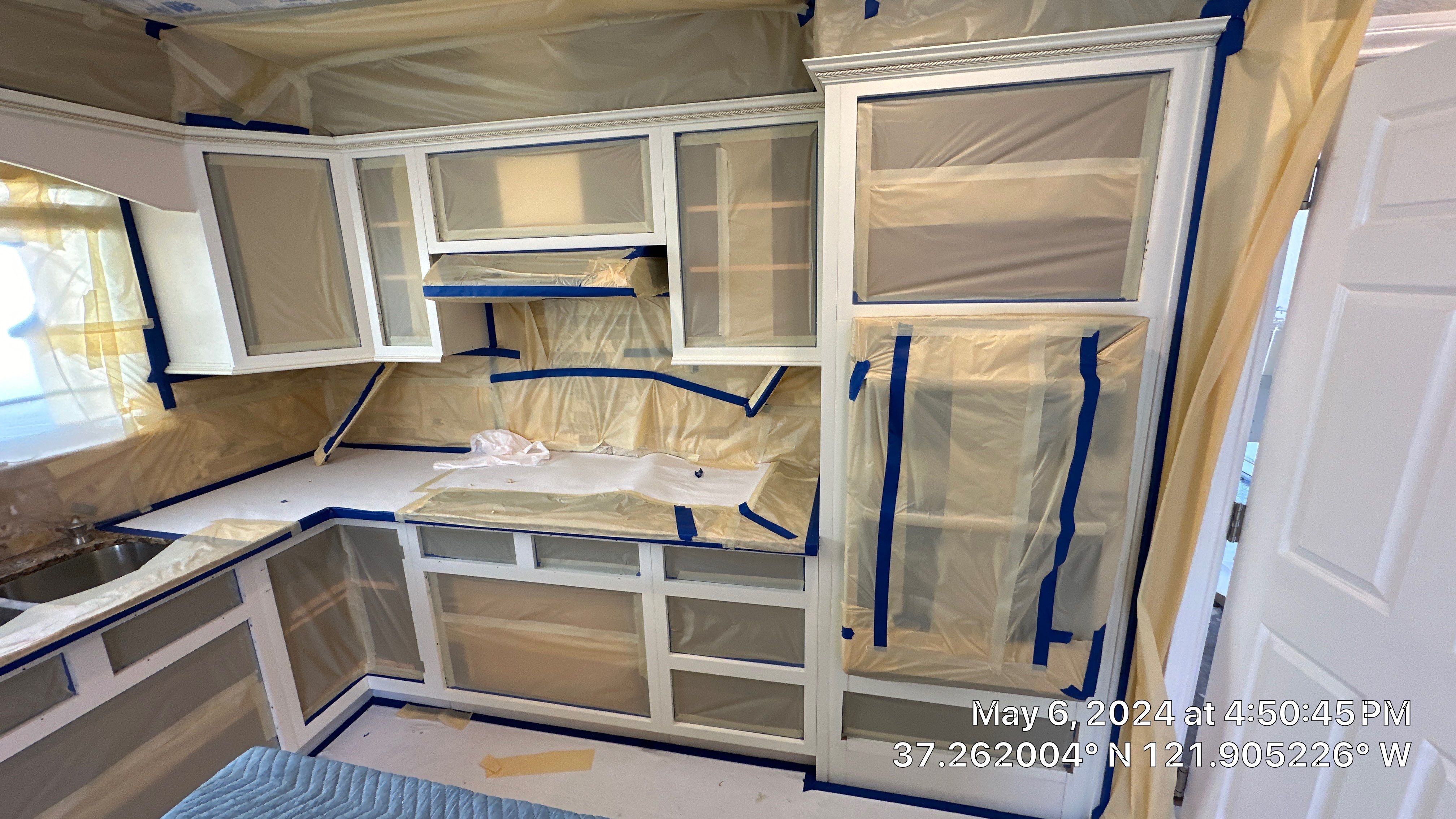 cabinet painting San Jose  by Herrera’s Bay Area Painting inc.
