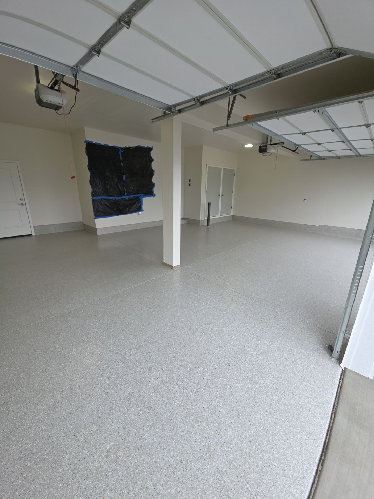 Garage Transformation using Limestone Hybrid by Croc Coatings, LLC