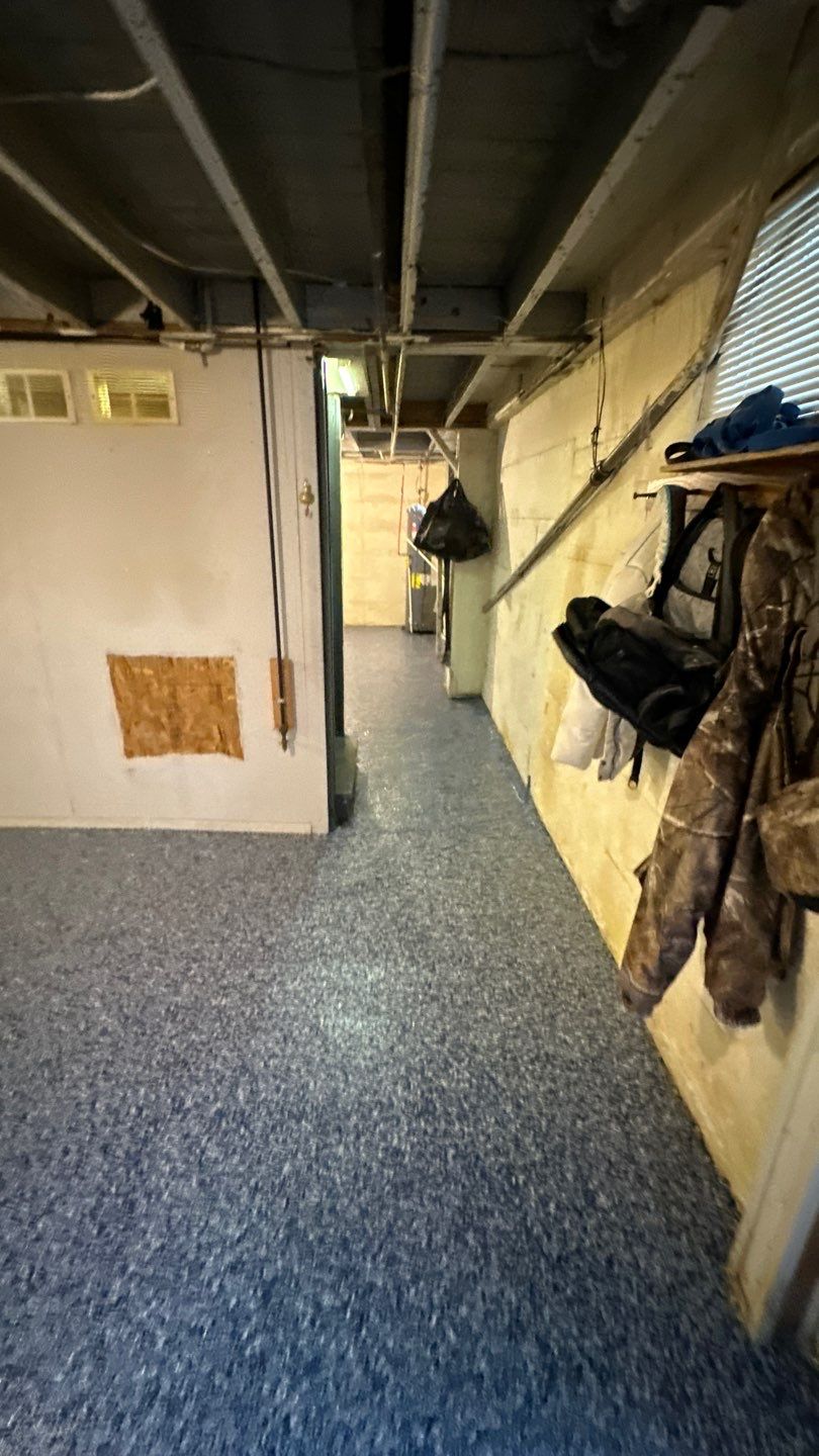 Gravel Basement Project in Leechburg by Floors in a Day, Inc