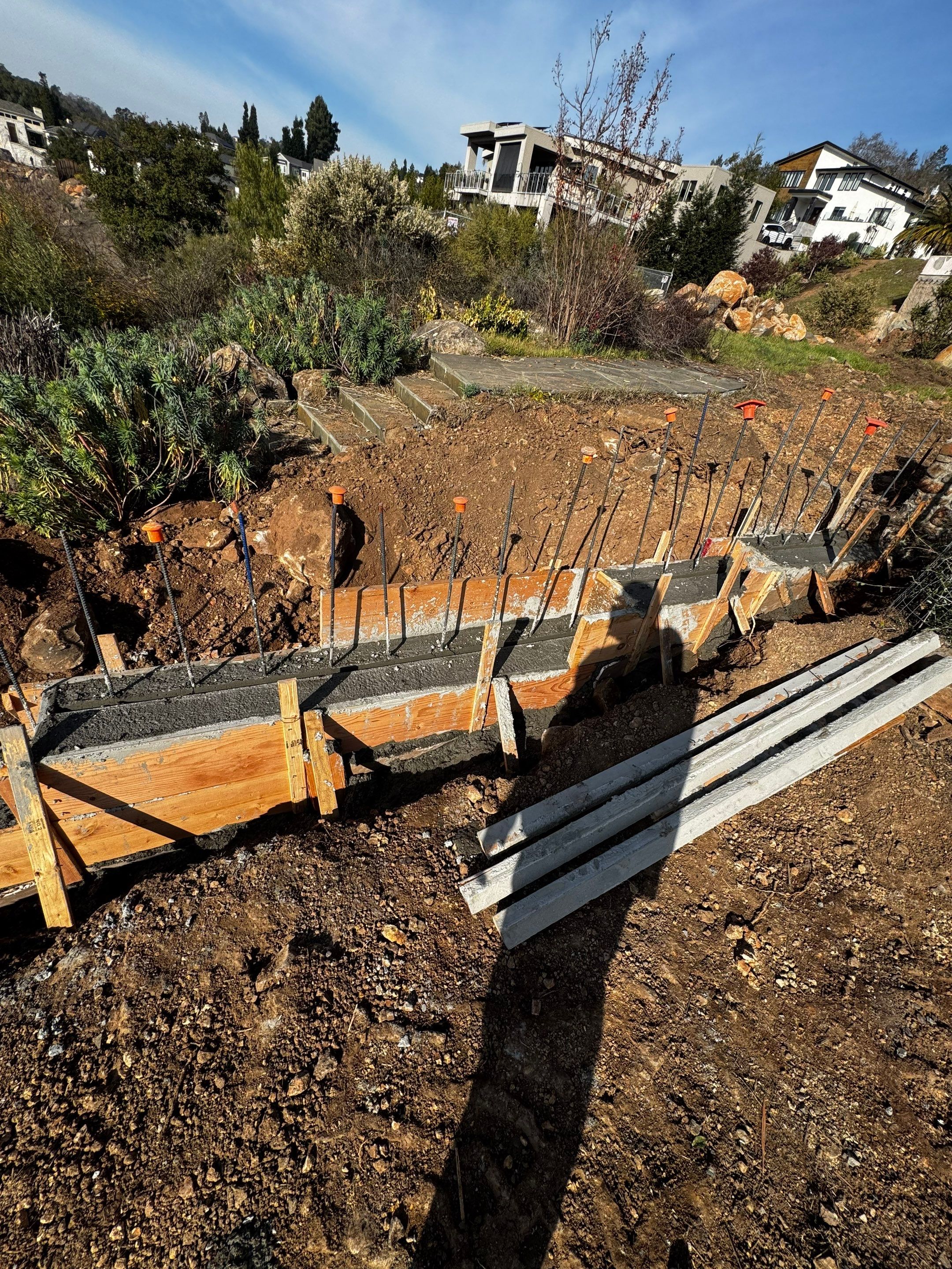 Retaining wall by JRS Construction