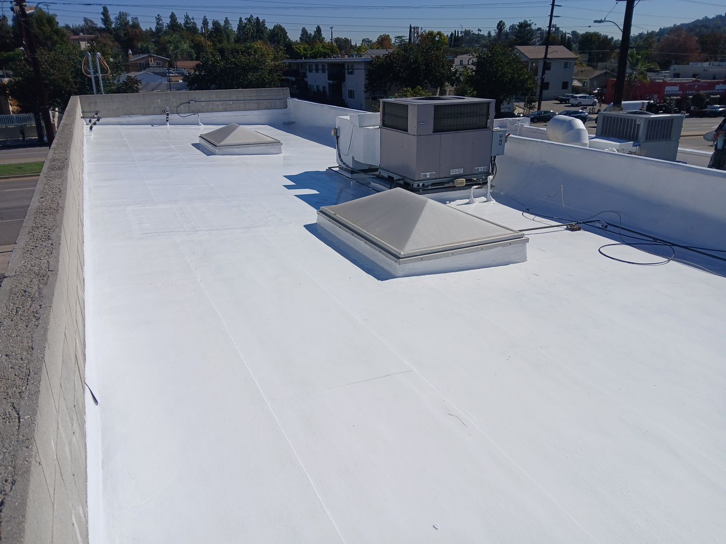 Commercial Silicone Coating Project in LA by Hull Brothers Roofing