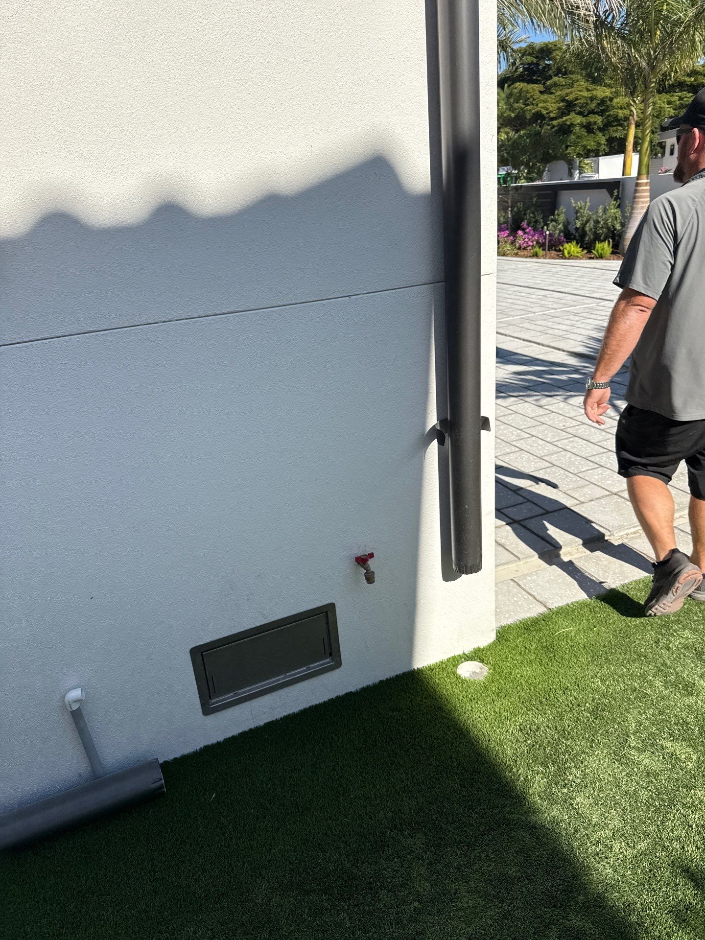 Seamless Aluminum Gutter Installation using black seamless gutters in Sarasota FL by Gutter Professors