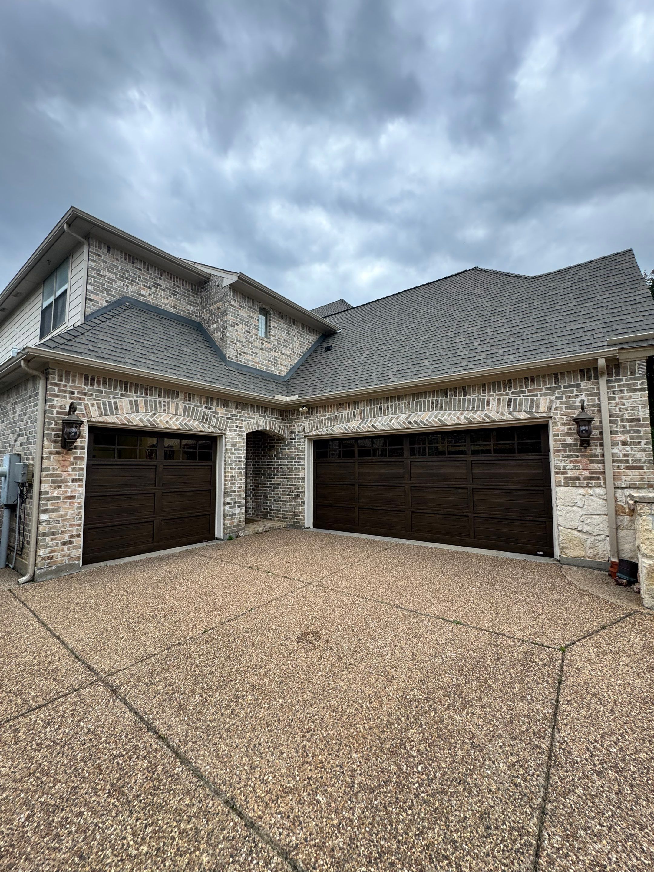 Martin Wood-Grain Garage Door Installation in Flower Mound by Meadows Garage Doors