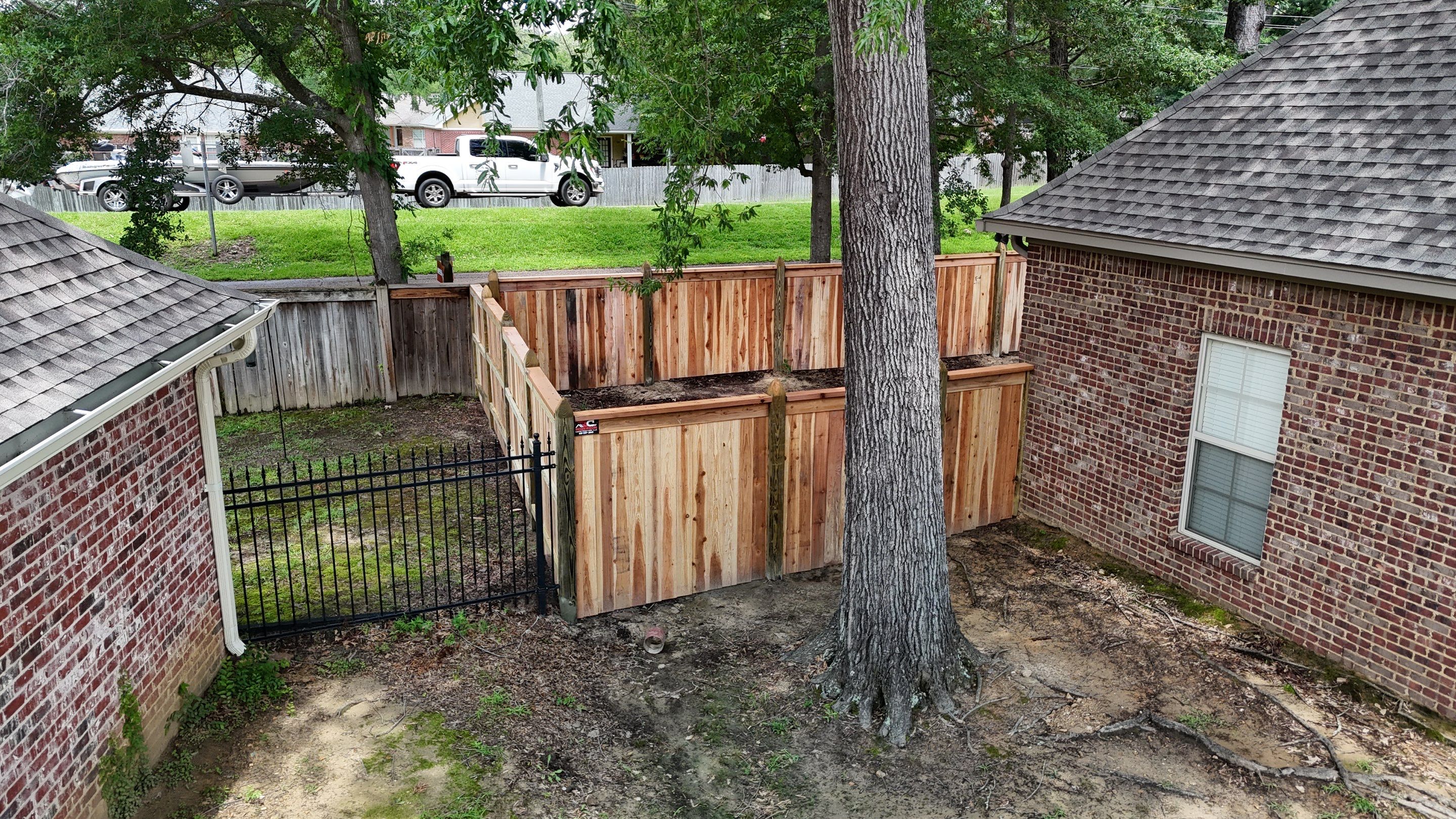 6' Cedar Good Neighbor 6x6 Gothic by Roberson Construction LLC