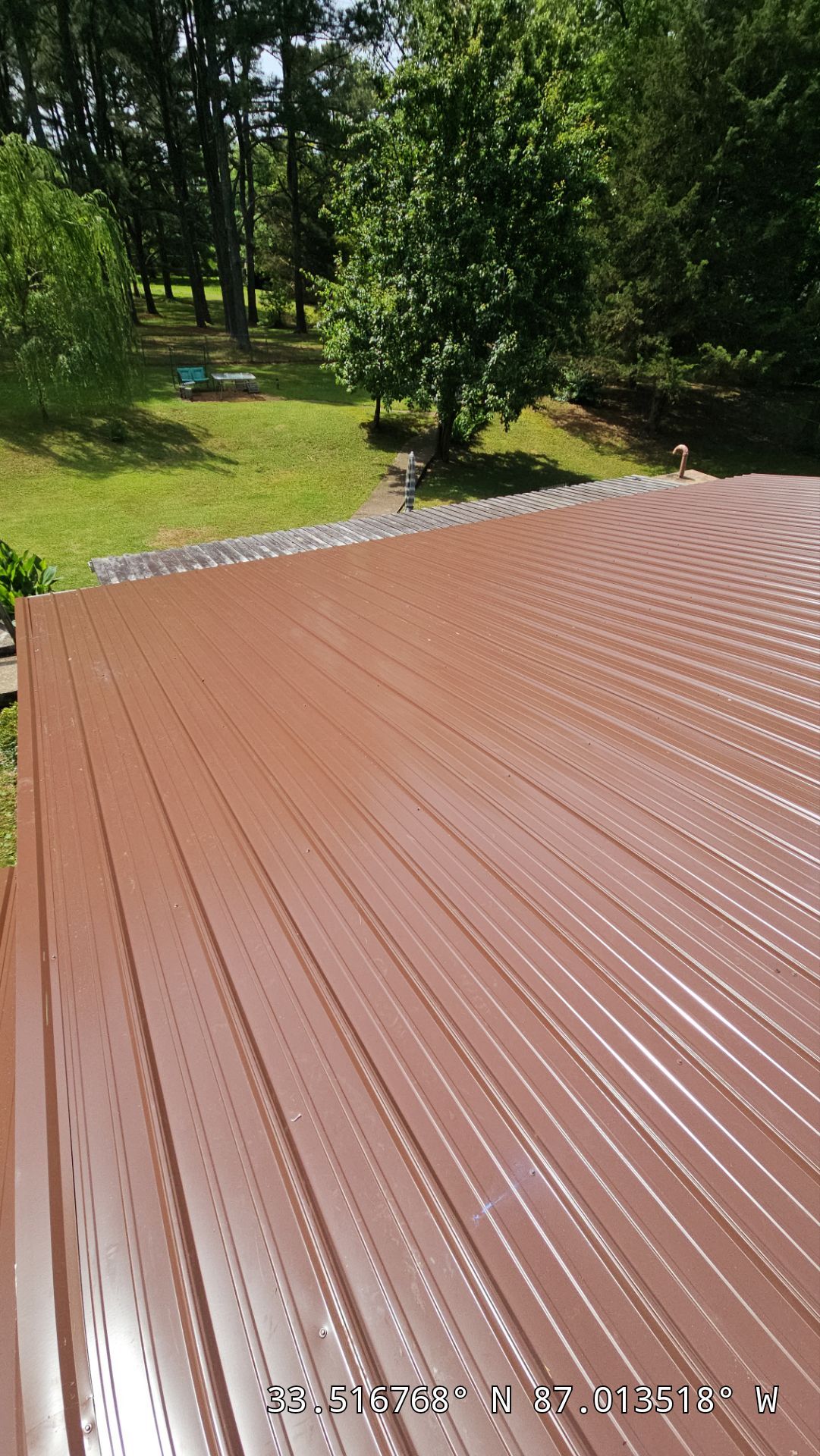 Metal Roof Replacement in Sylvan Springs (Brown) by The Roofing Dudes