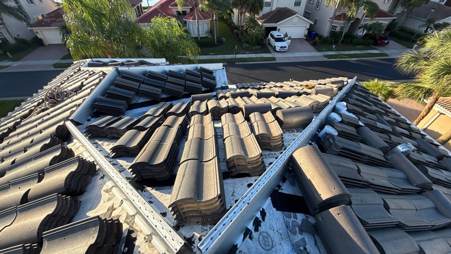 Residential Concrete Tile Install in Fort Myers, FL by International Roofing