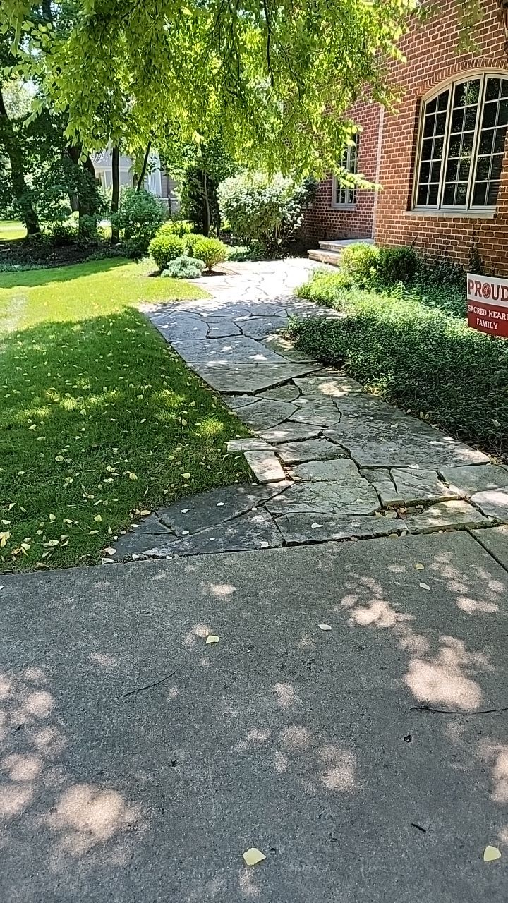 Exterior Stone and Concrete Surface Cleaning by Northern Power Washing LLC.