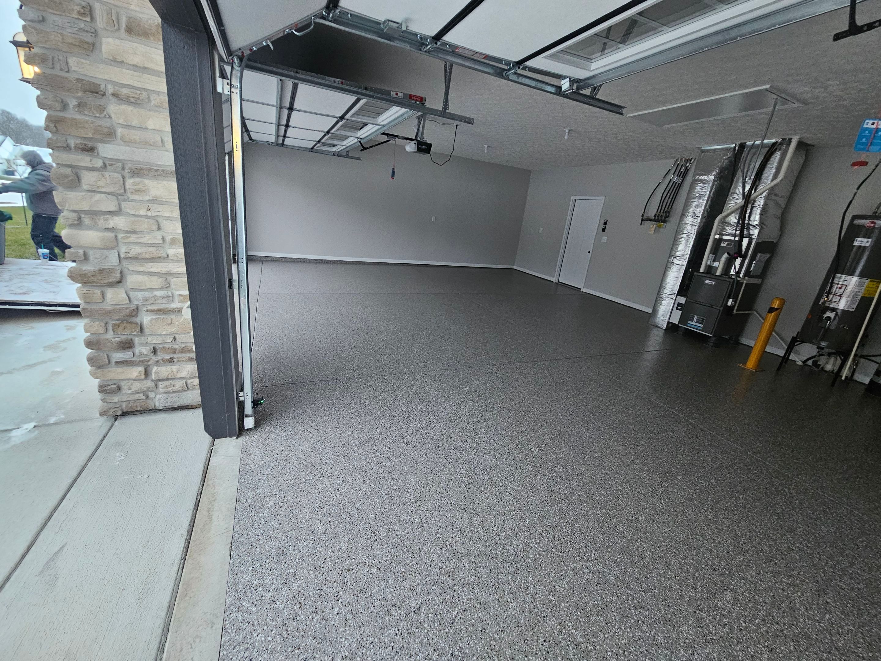 Creekbed Garage Floor Coating by Level 10 Coatings