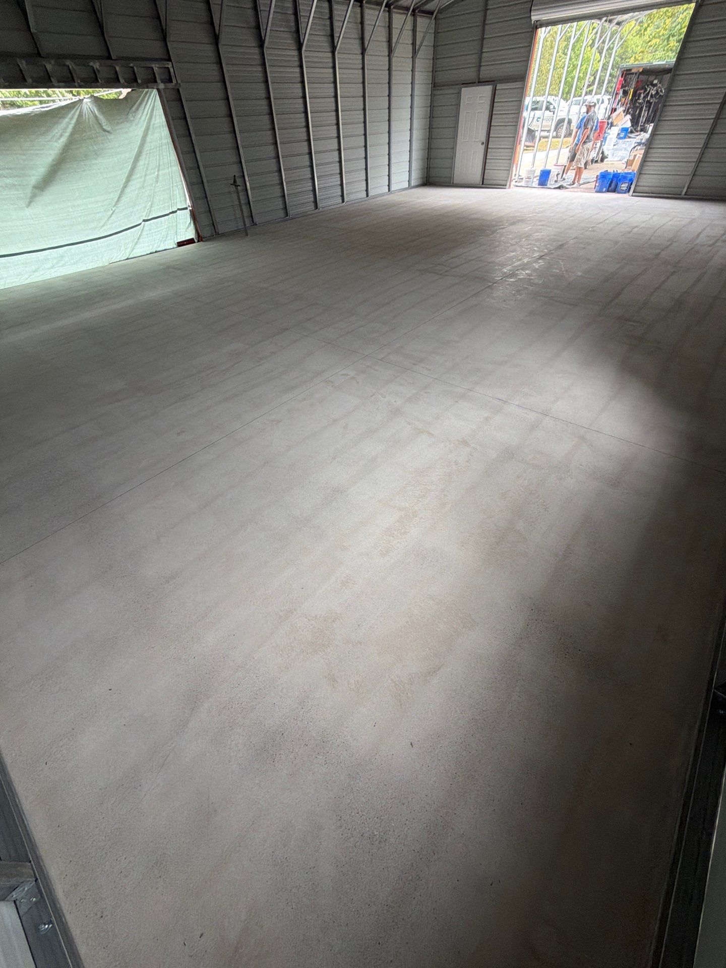 Custom Epoxy Flake Floor Coating for Norton Shores Workshop by Gordon Painting