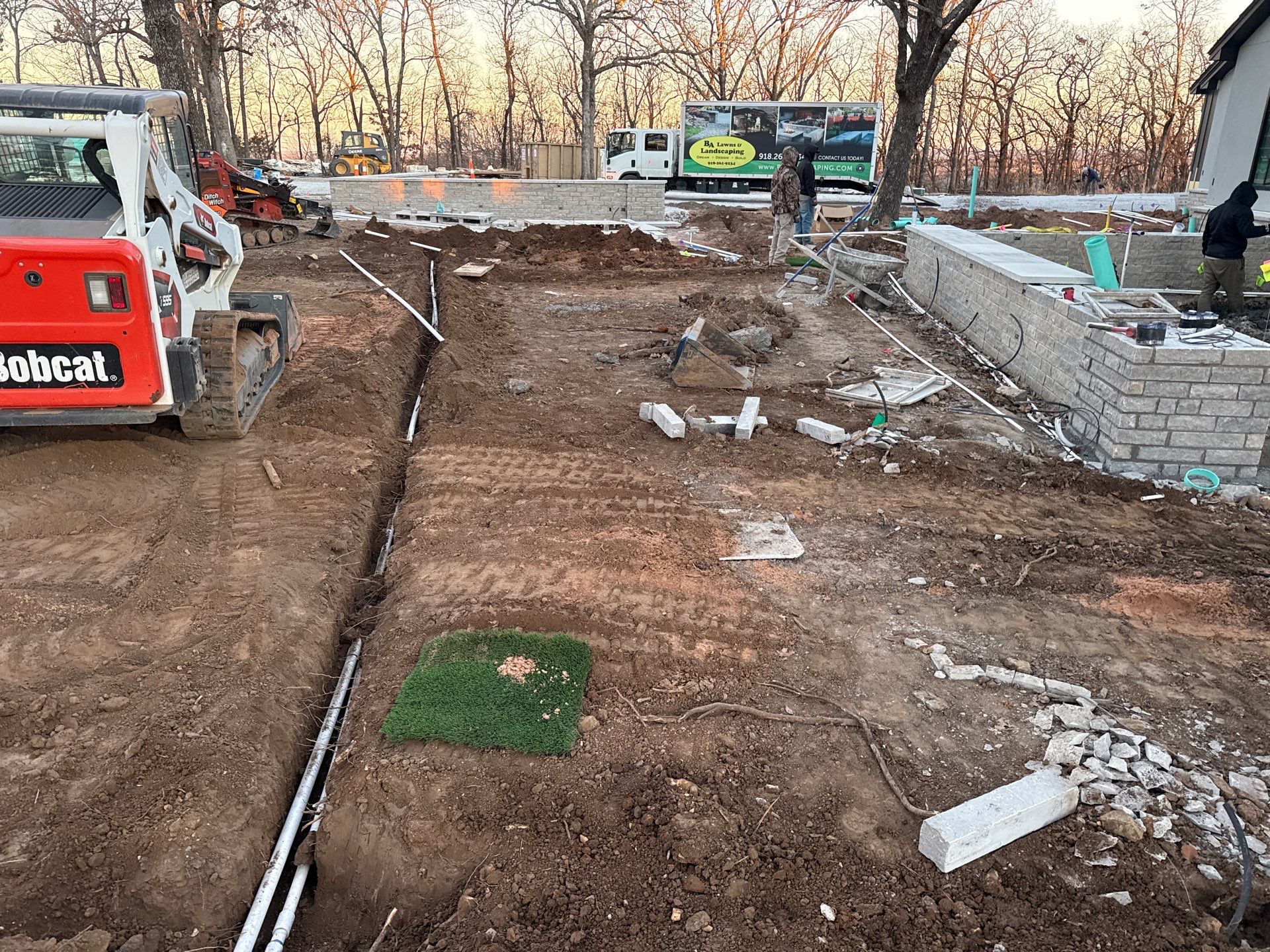 Project in Bixby, OK New construction  by BA Lawns and Landscaping LLC 