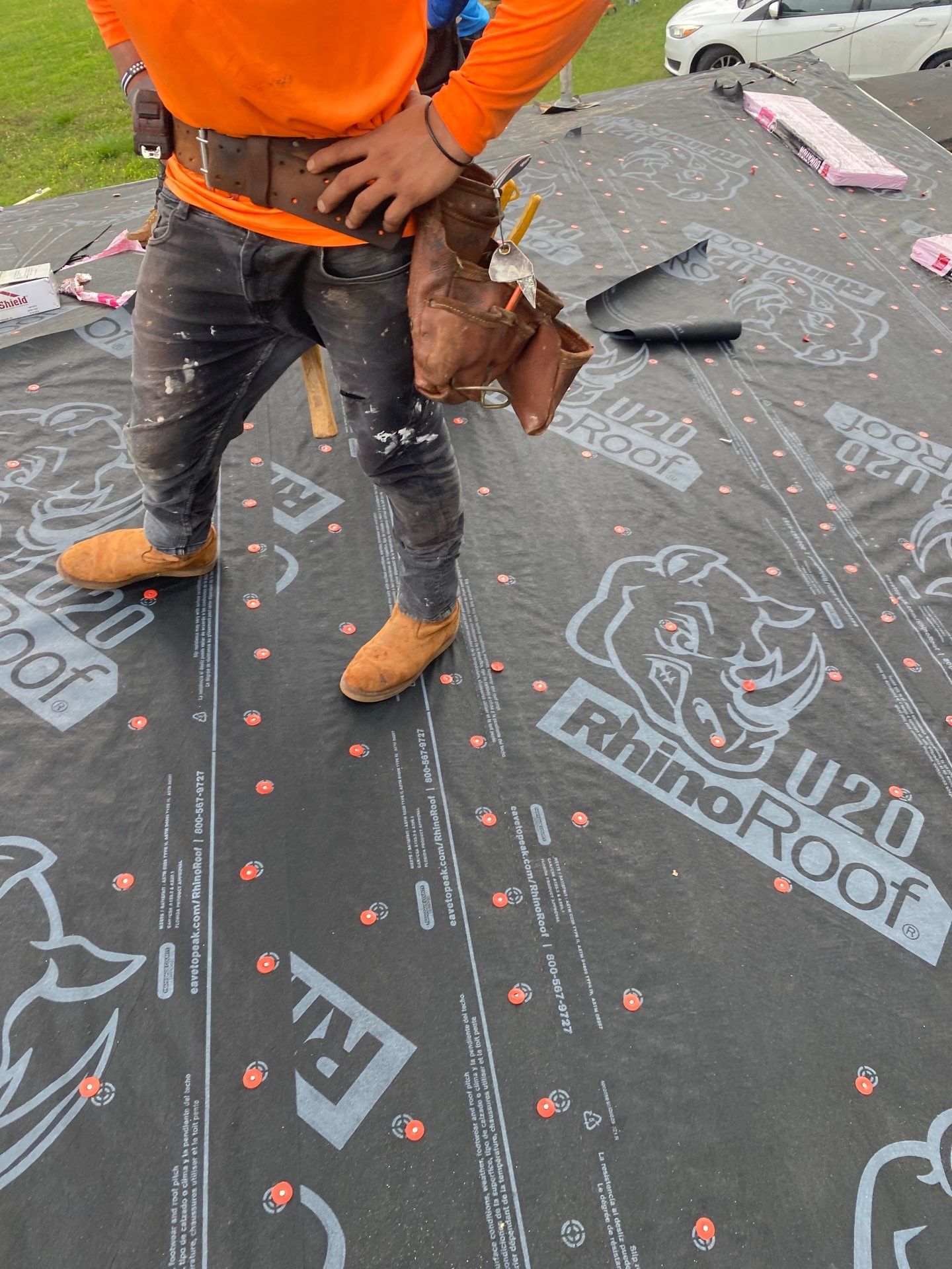Residential Roofing Installation using Owen's Corning Duration (Lifetime) Shingles by Roof Repair Company
