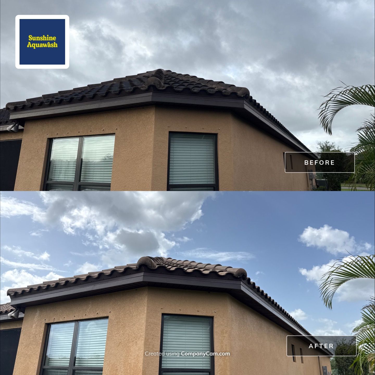Tile Roof Cleaning & Paver Driveway Restoration – Artisan Lakes Esplanade, Palmetto, FL by Sunshine AquaWash