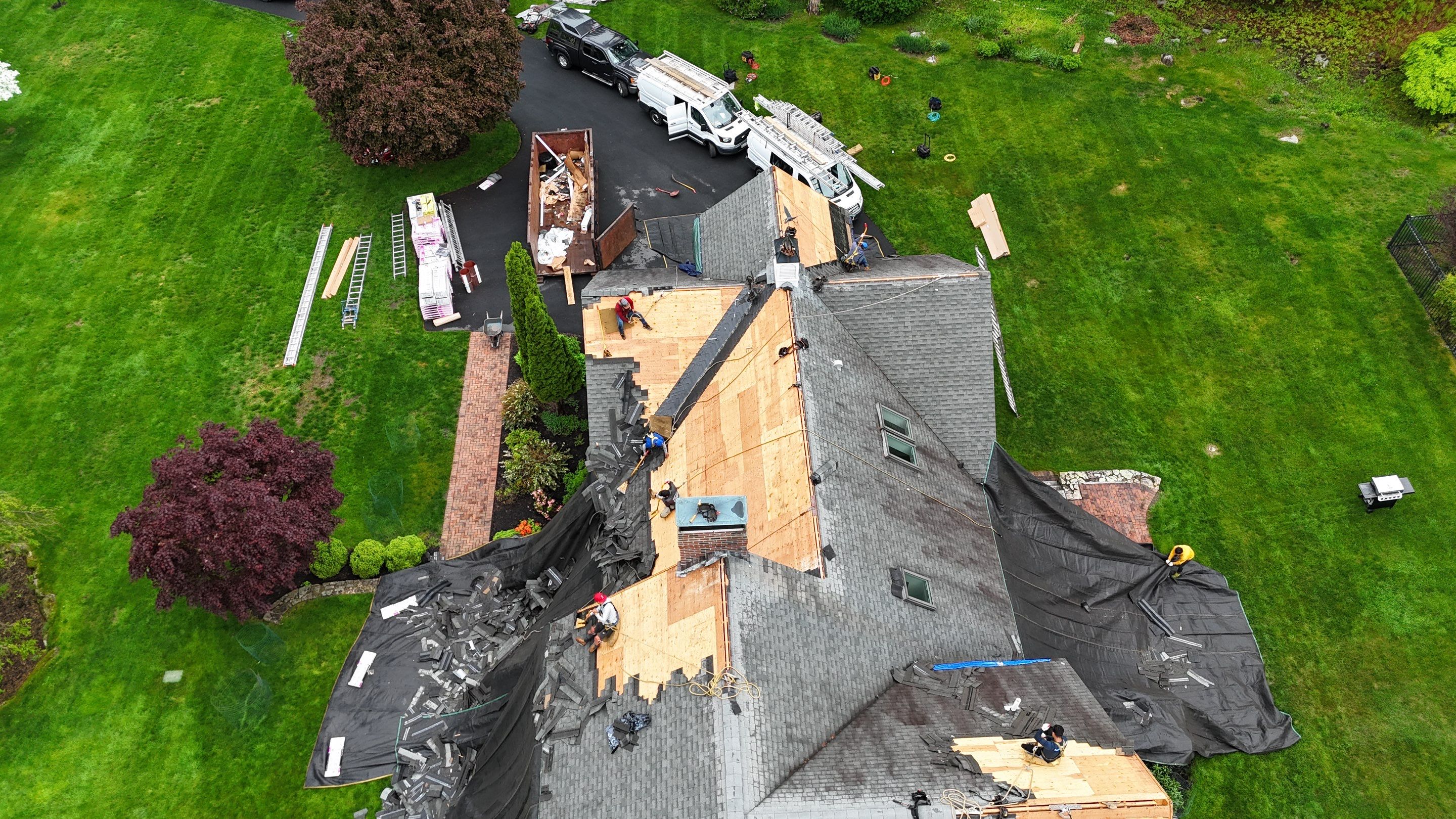 Roof Replacement with Owens Corning Shingles and Copper Flashing by Mighty Dog Roofing of Greater Middlesex County