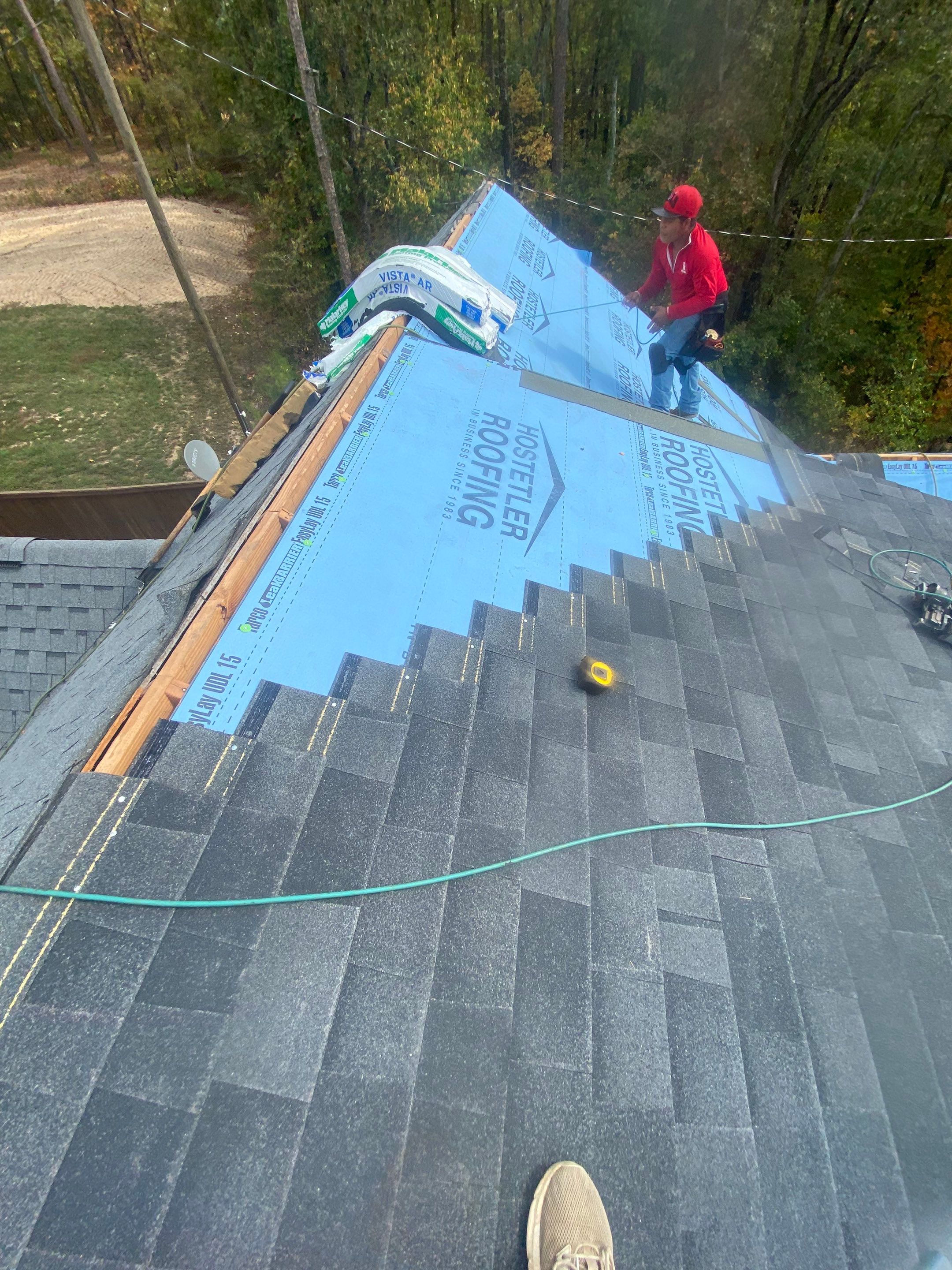 Residential Roofing Repair using Malarkey Vista: Midnight Black by Hostetler Roofing