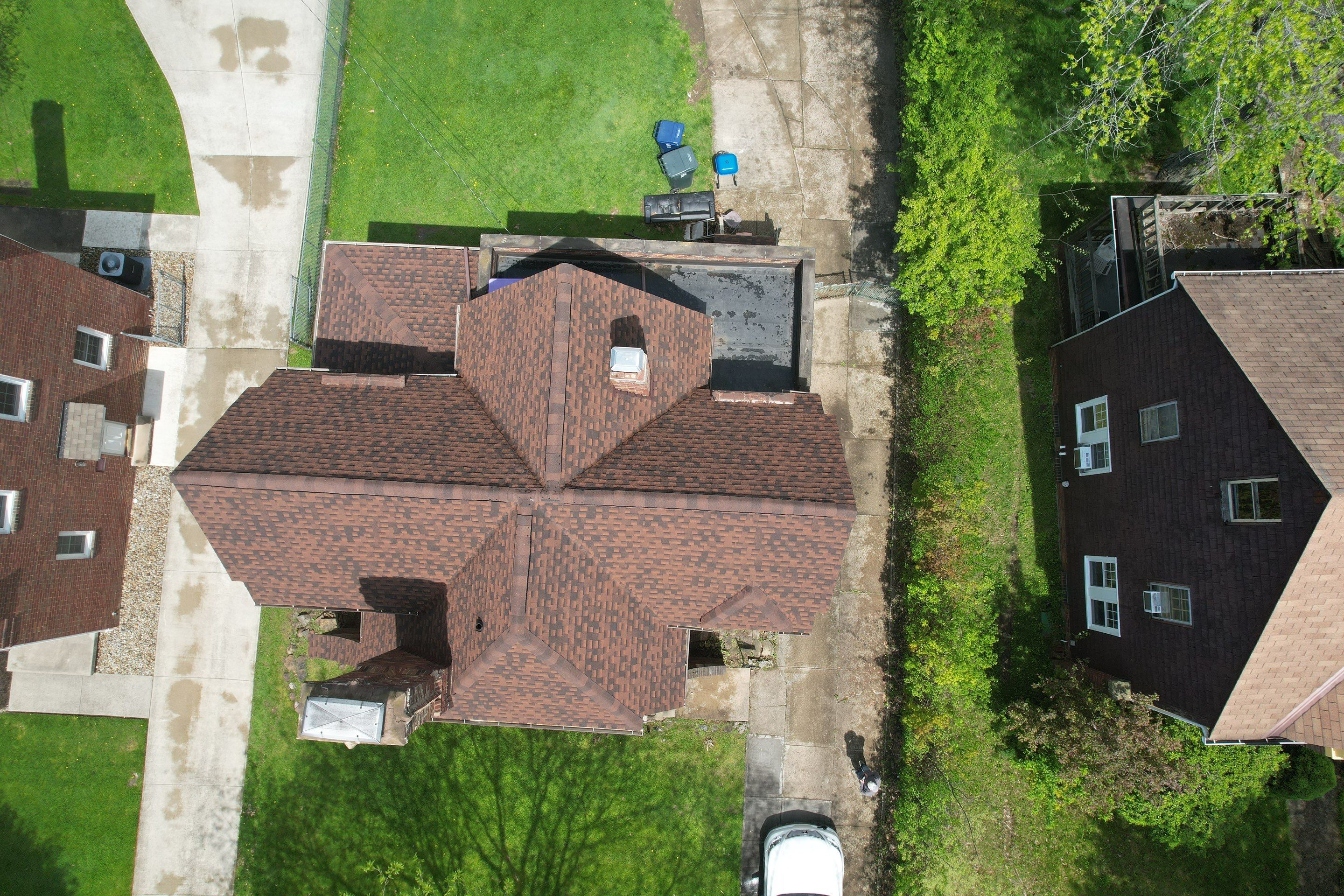 Residential Roof Replacement using GAF Timberline HDZ Hickory - Cleveland Heights by Atlas Roofing & Restoration