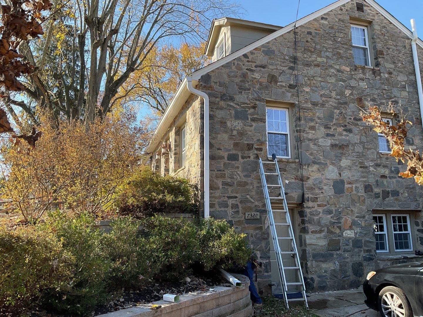 Gutter Installation using 6" Gutters & 3/4 " Downspouts by Alpha Design Services