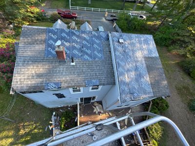 Emergency Temporary repair due to a Tree impact in North Reading