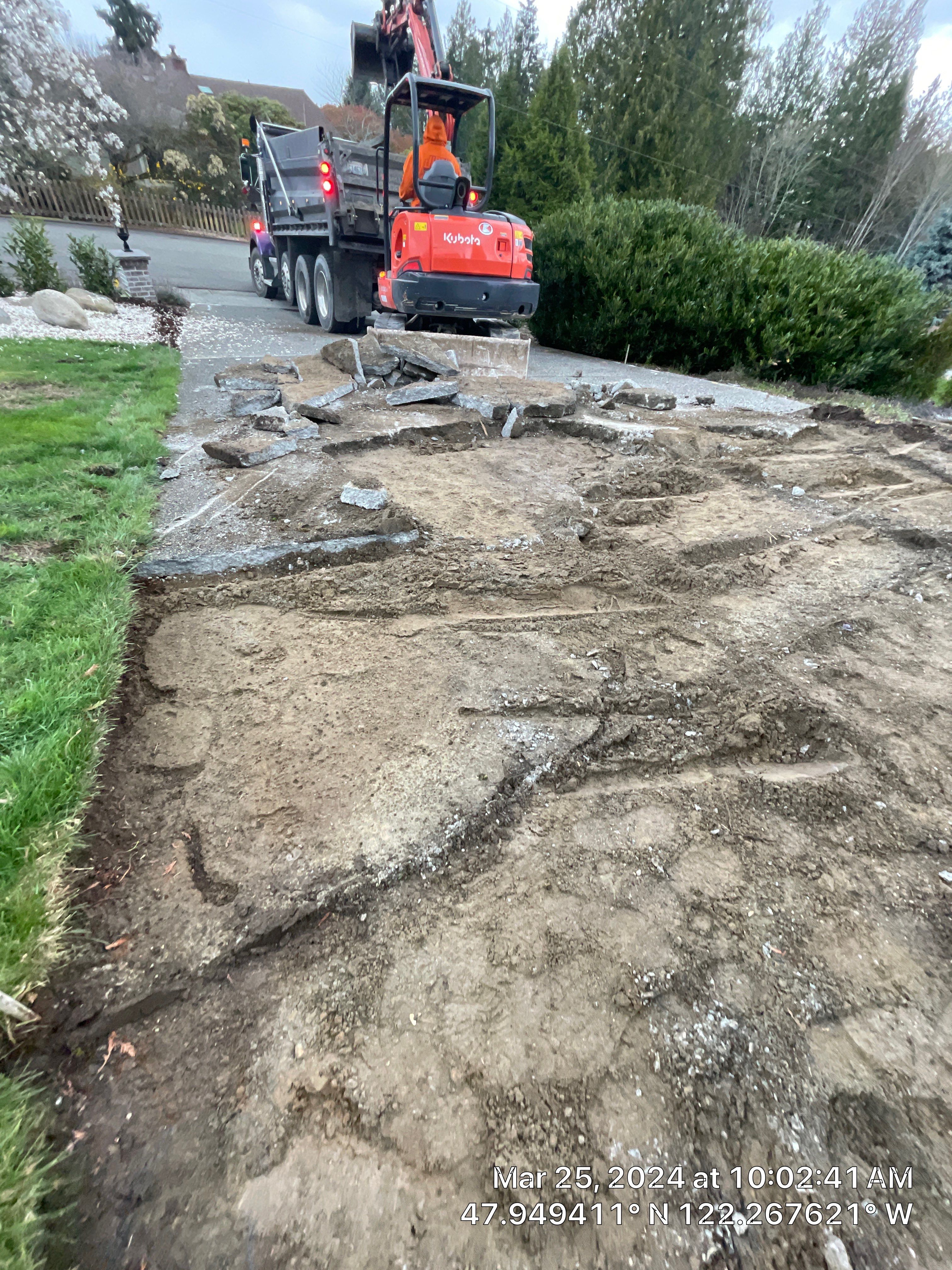 John | Stamped Concrete Driveway Makeover by Jireh Asphalt & Concrete Inc 