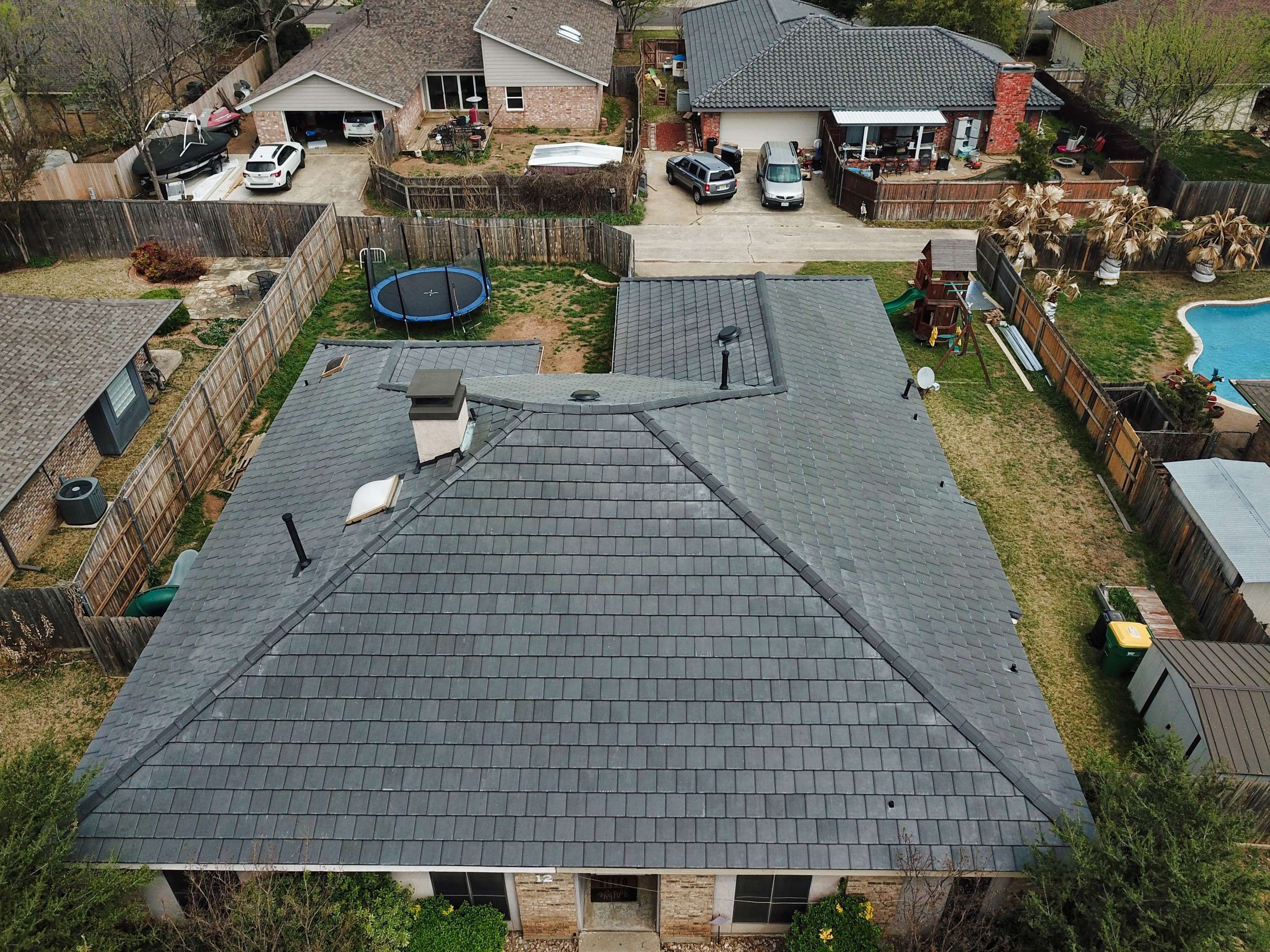 Charcoal Boral Slate Tile by First Out Roofing 