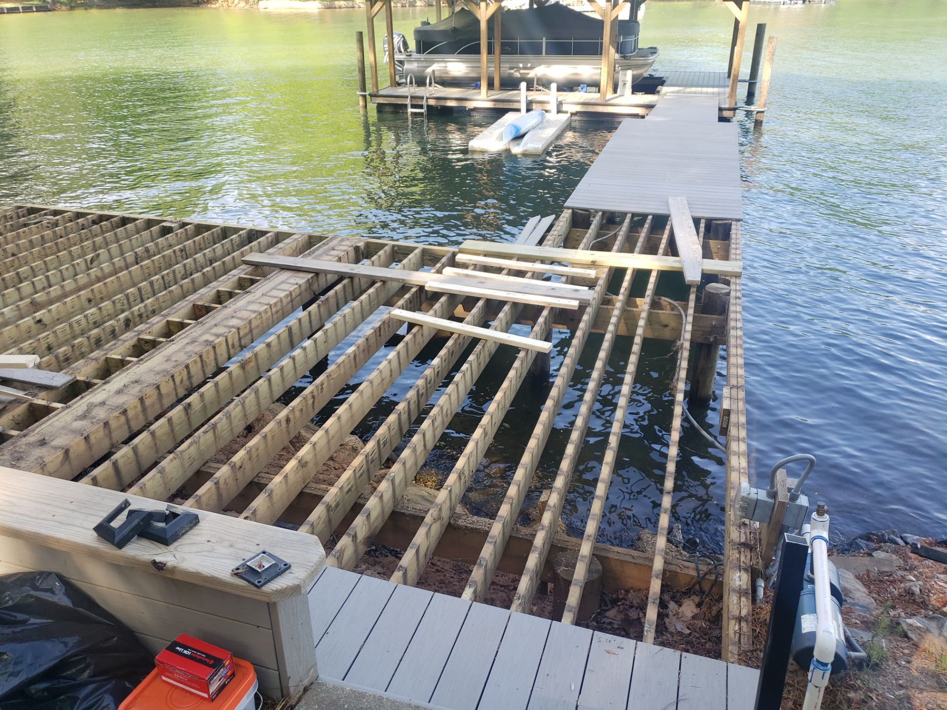 Dock Disaster Averted! Check Out This Incredible Transformation! š by A Step Above Handy LLC