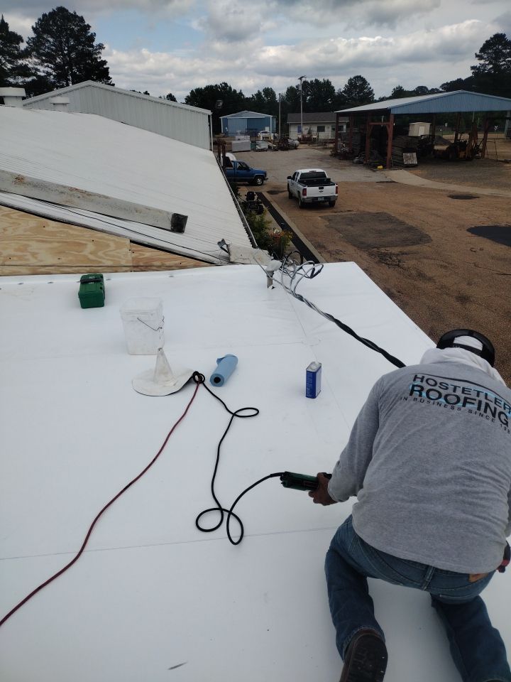 Office Building in Magnolia by Hostetler Roofing