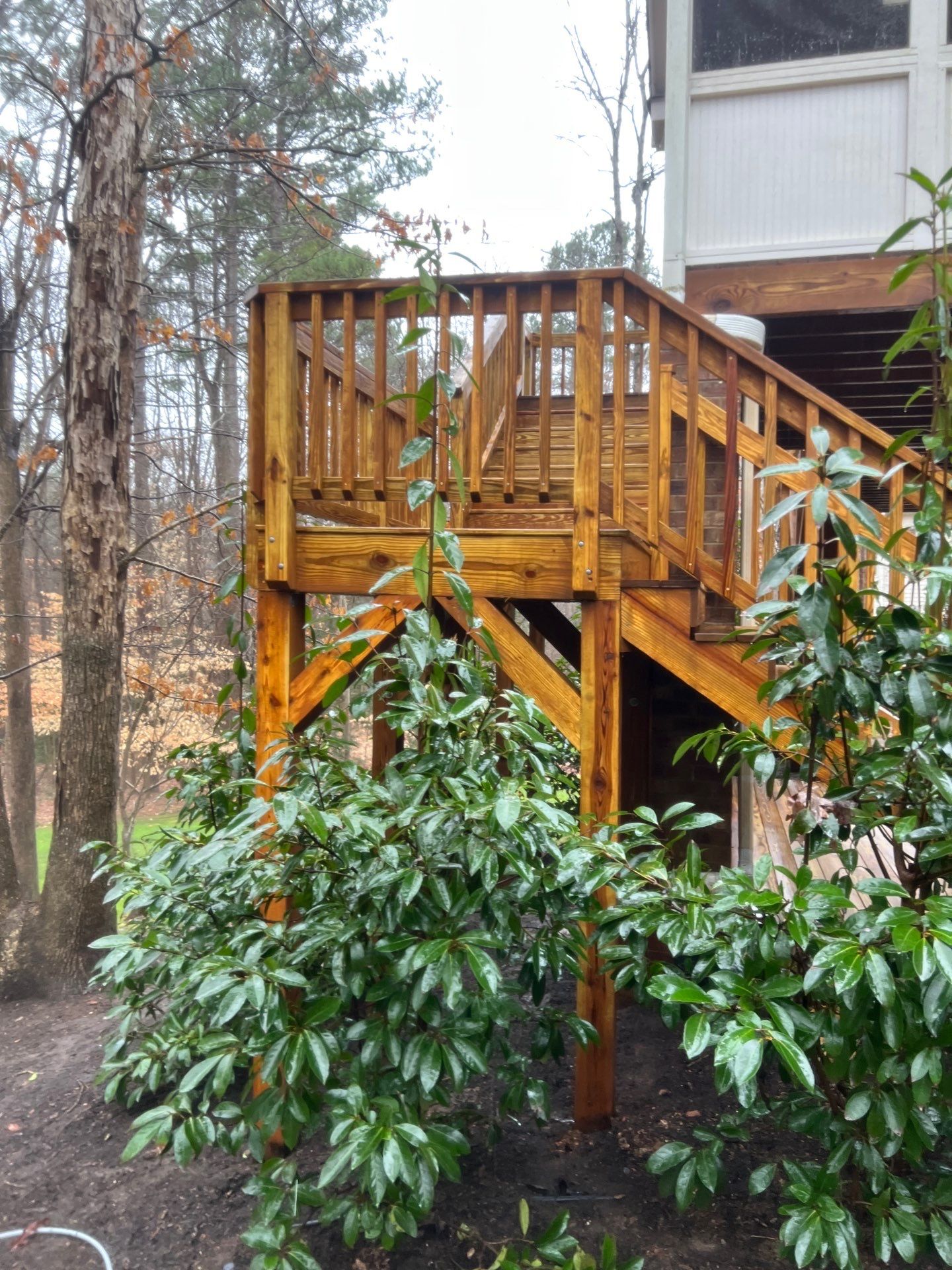 Multi level Deck coated with Wood Sealant by DuraSeal