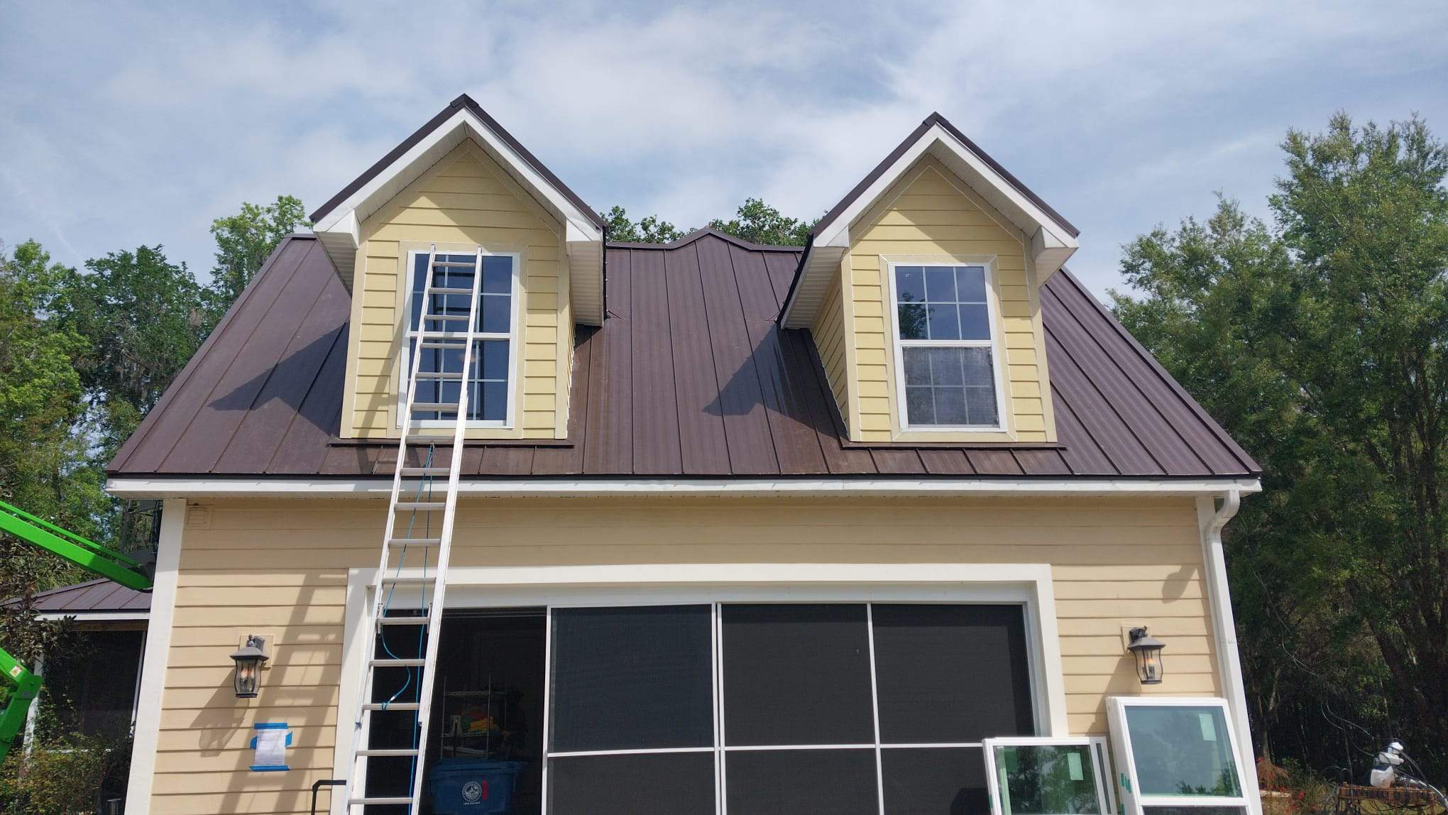 Charcoal Brown Standing Seam by Reimagine Roofing