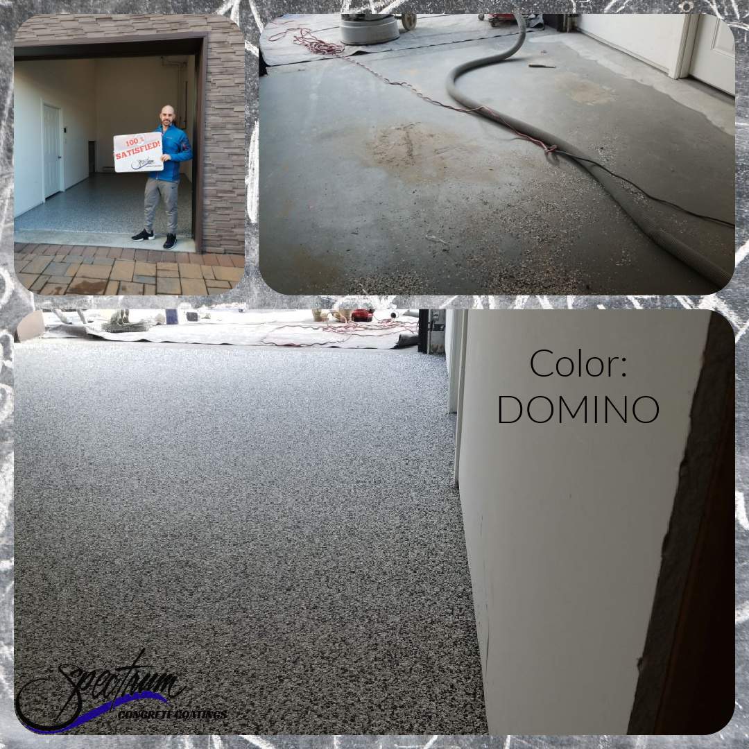 Garage Floor Coating in Penntek Domino by Spectrum Painting, LLC