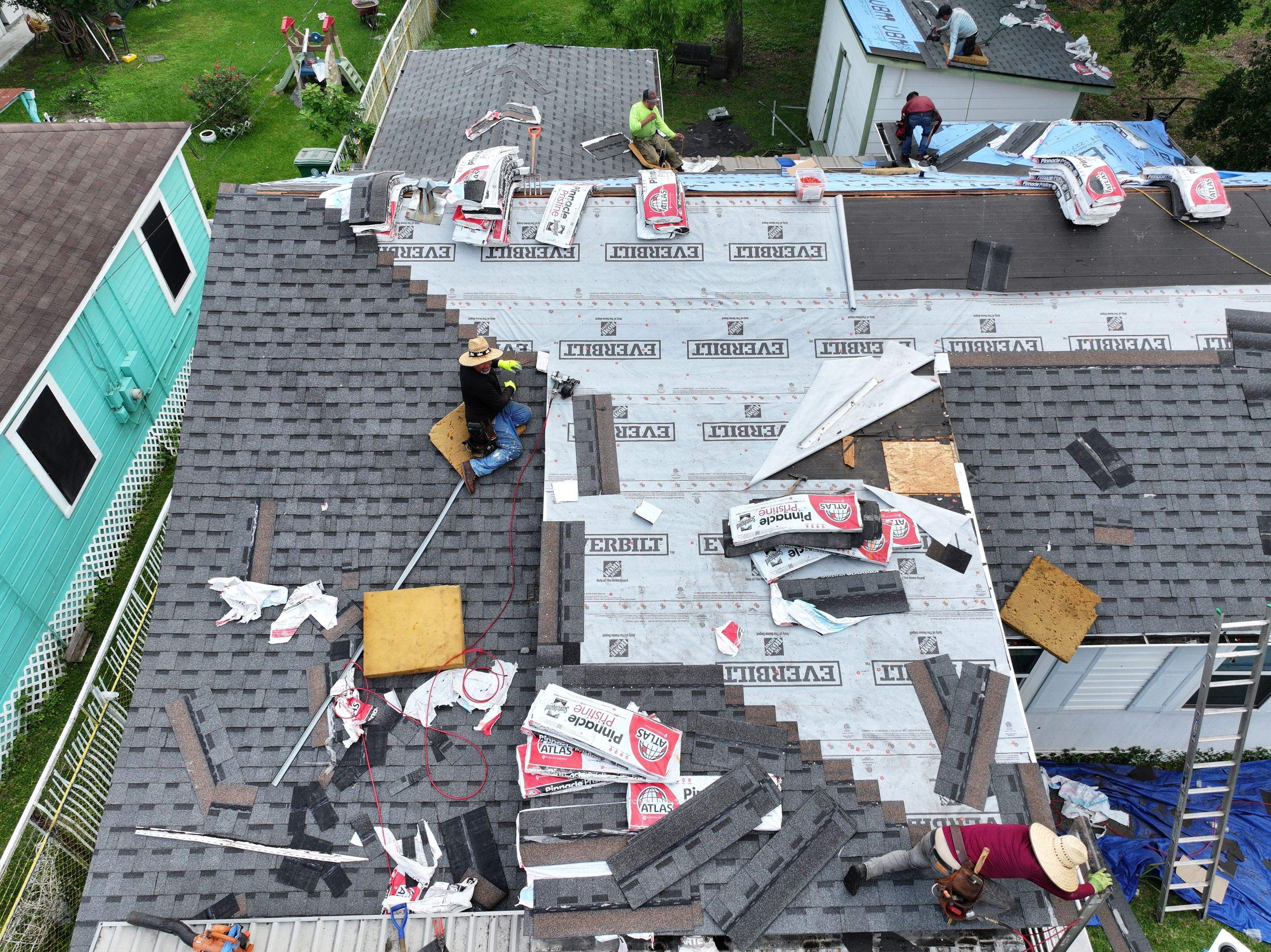 Aging Roof Renewed with Architectural Shingles — Houston, TX by PL Roofing & SB Roofing, LLC.