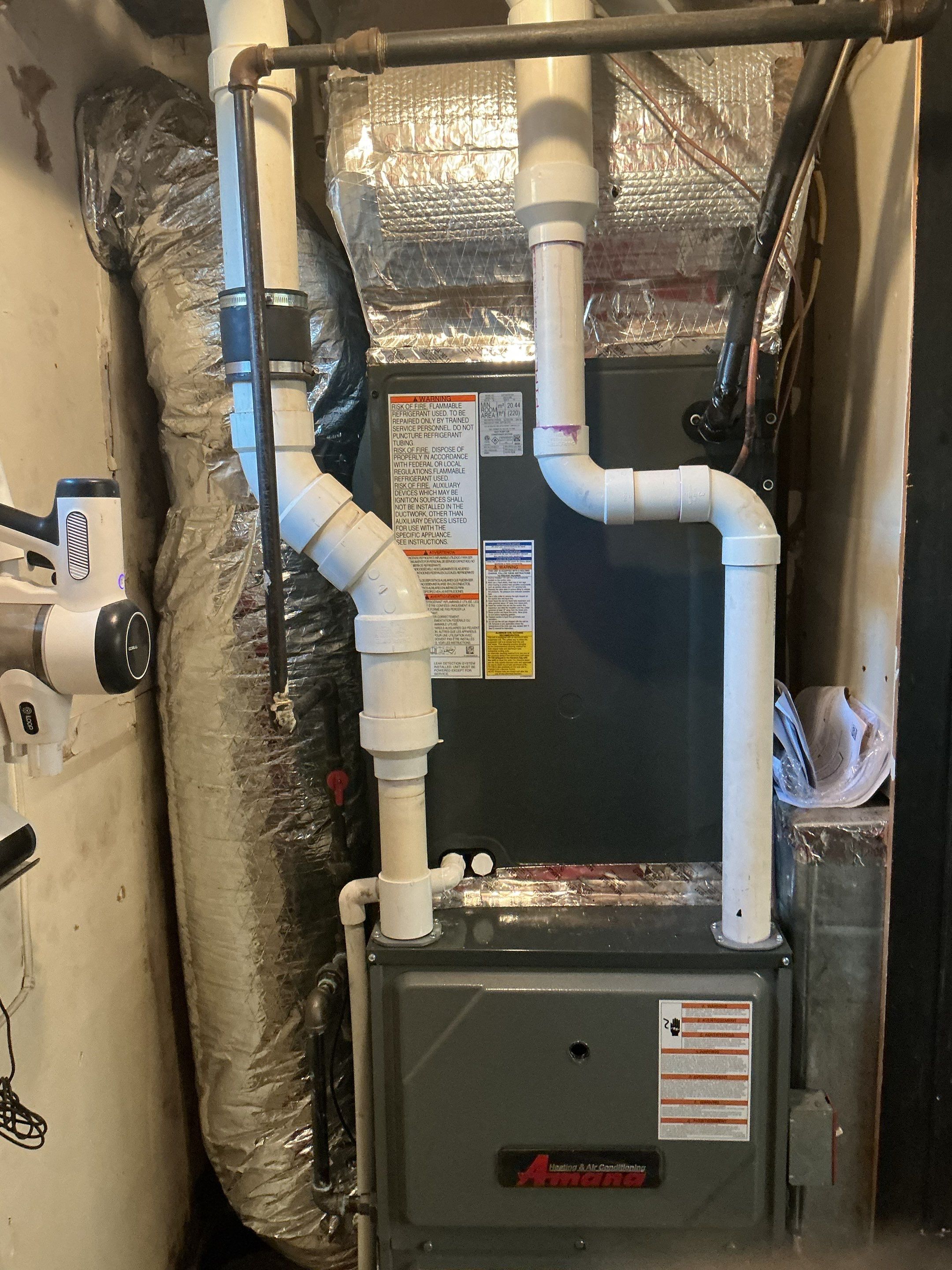 Amana Gas furnace with A/C Install by Elemental Heating and air conditioning LLC