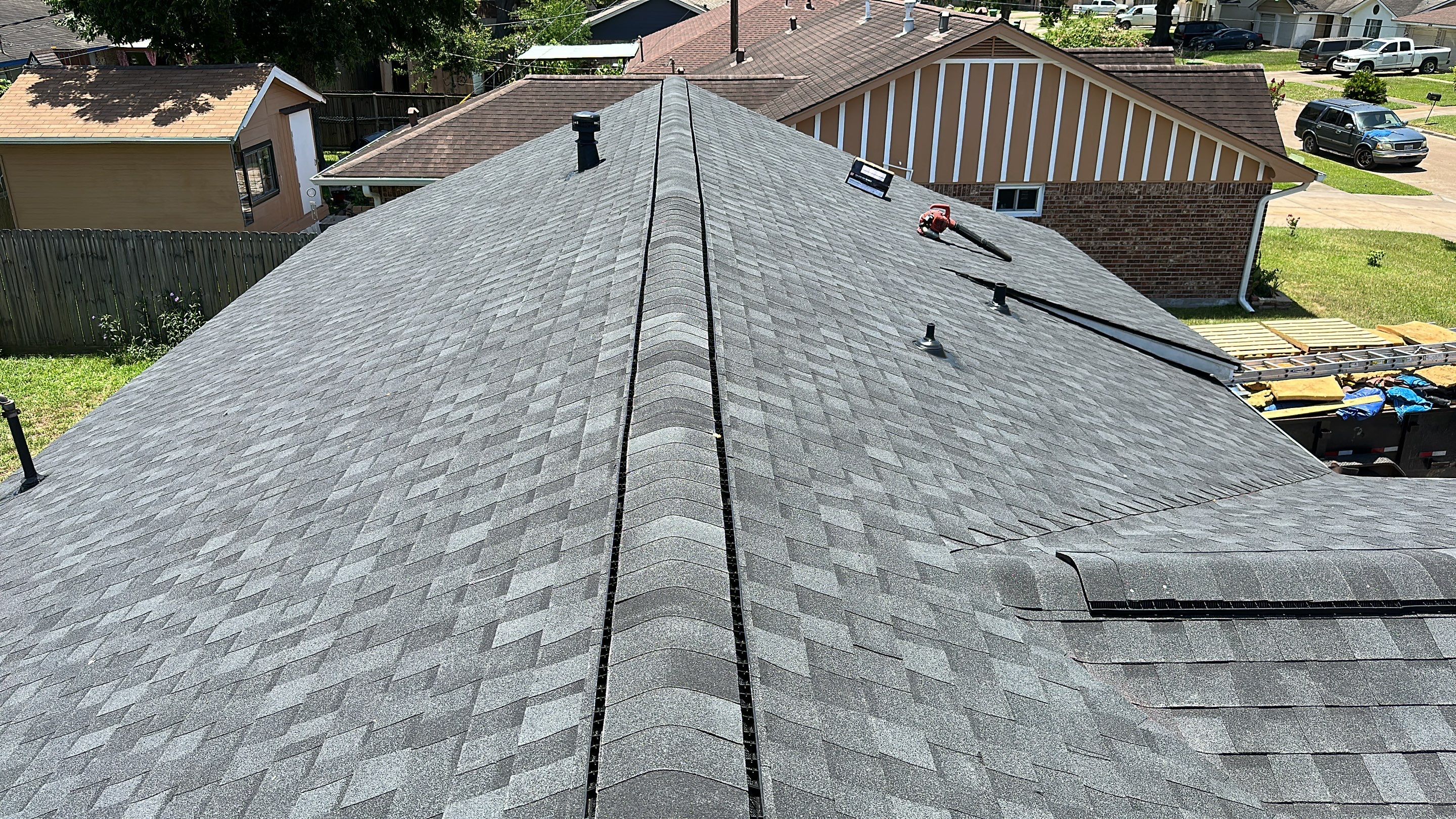 Gray Architectural Shingle Roof, Felt to Finish — North Houston, TX by PL Roofing & SB Roofing, LLC.