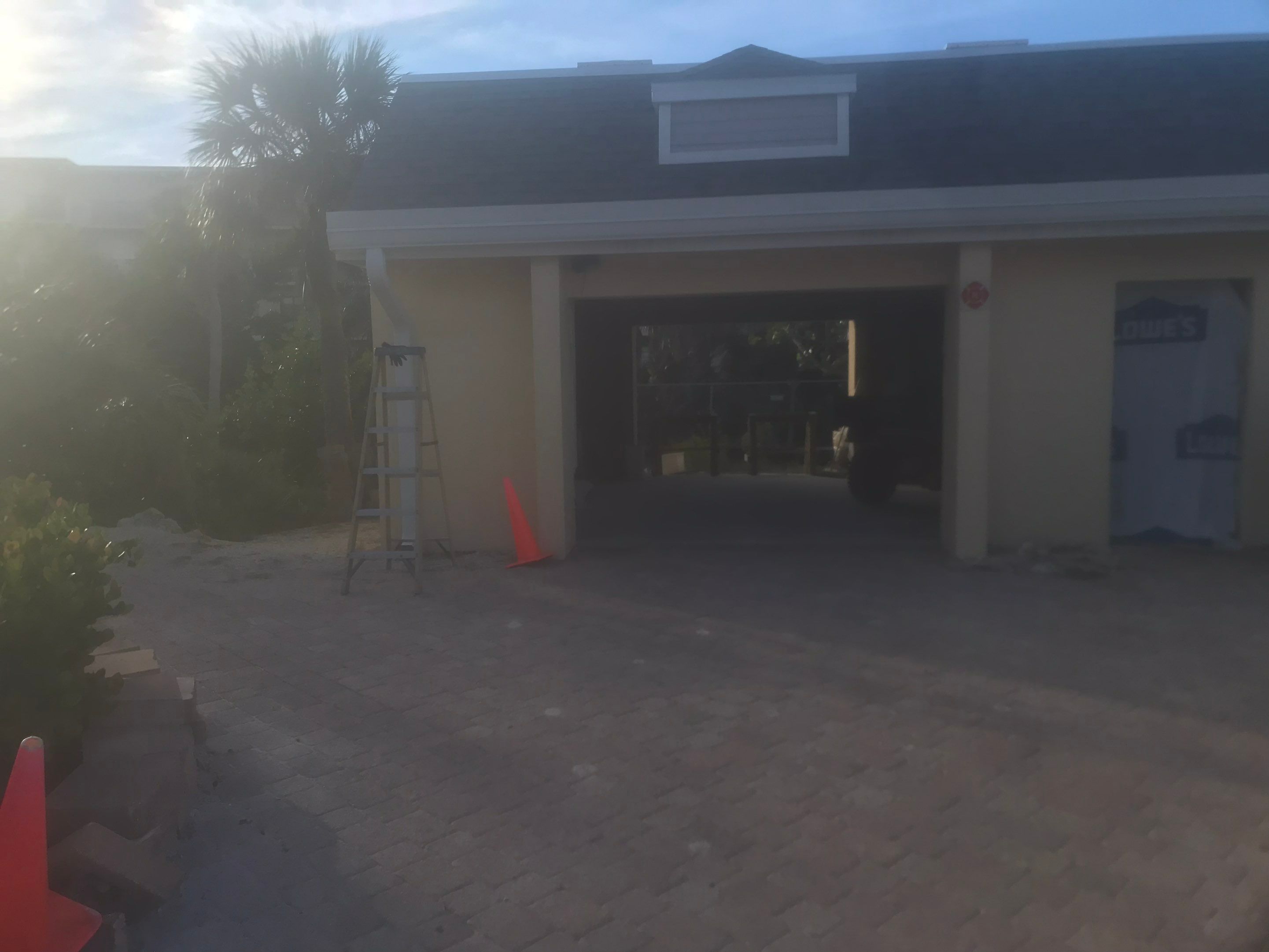 K-Style Seamless Gutter Installation using White Seamless Gutters in Sanibel FL by Gutter Professors