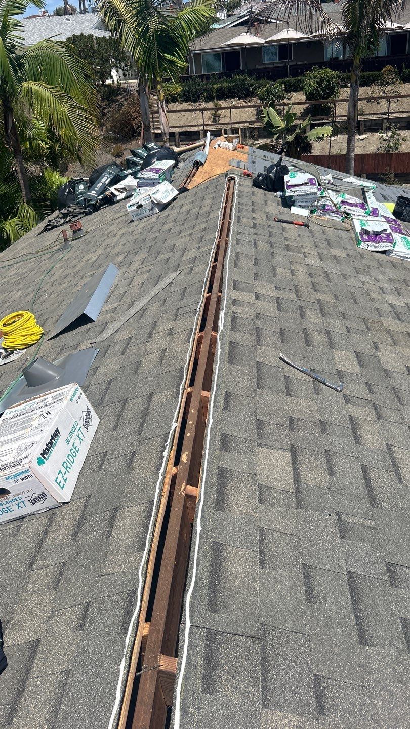 Full Roof Replacement and Eave Repair in San Clemente by Reliable Roofing San Diego Inc.