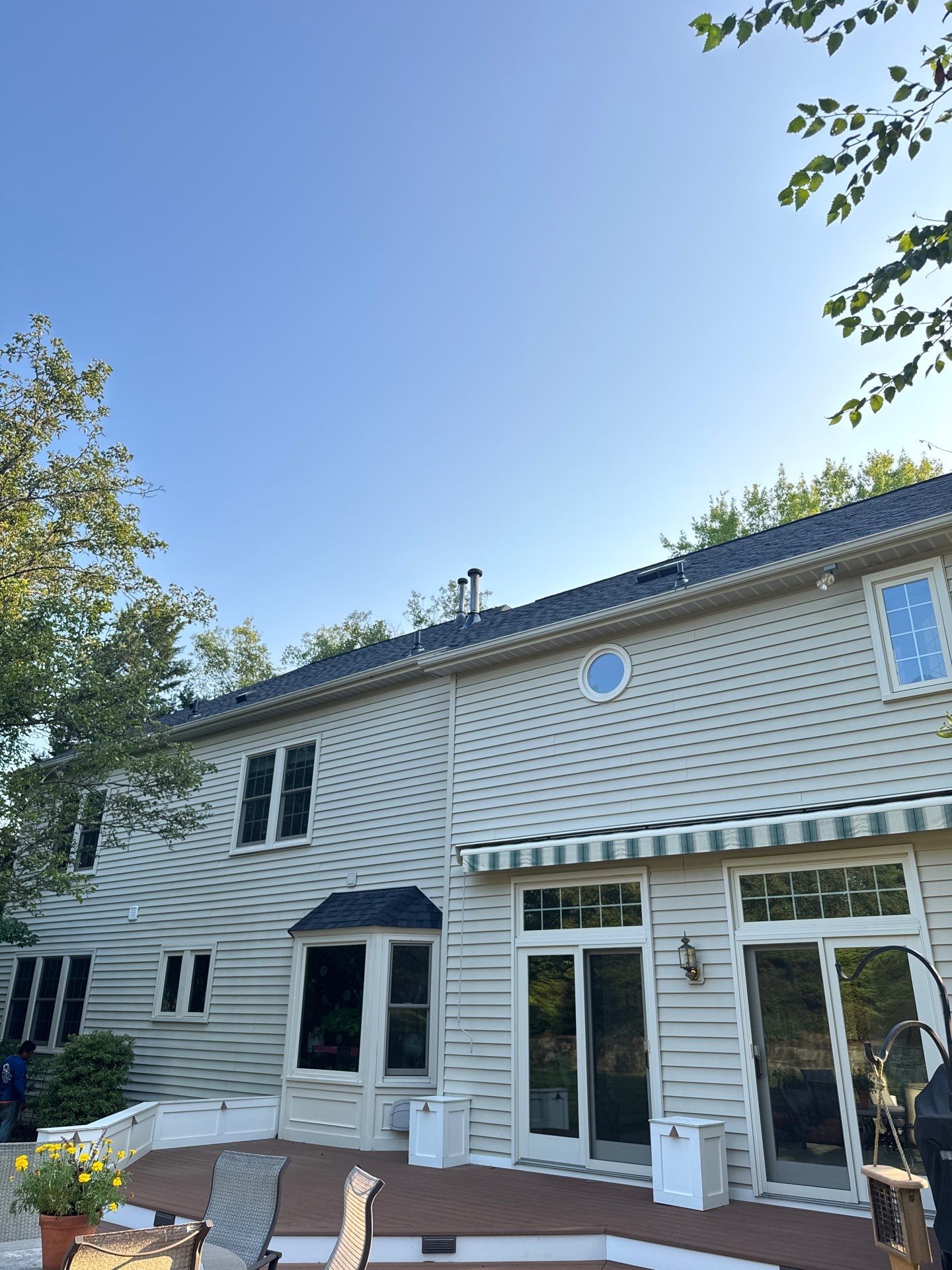 New Shingle Roof & New Gutters and downspouts with covers by Alpha Design Services